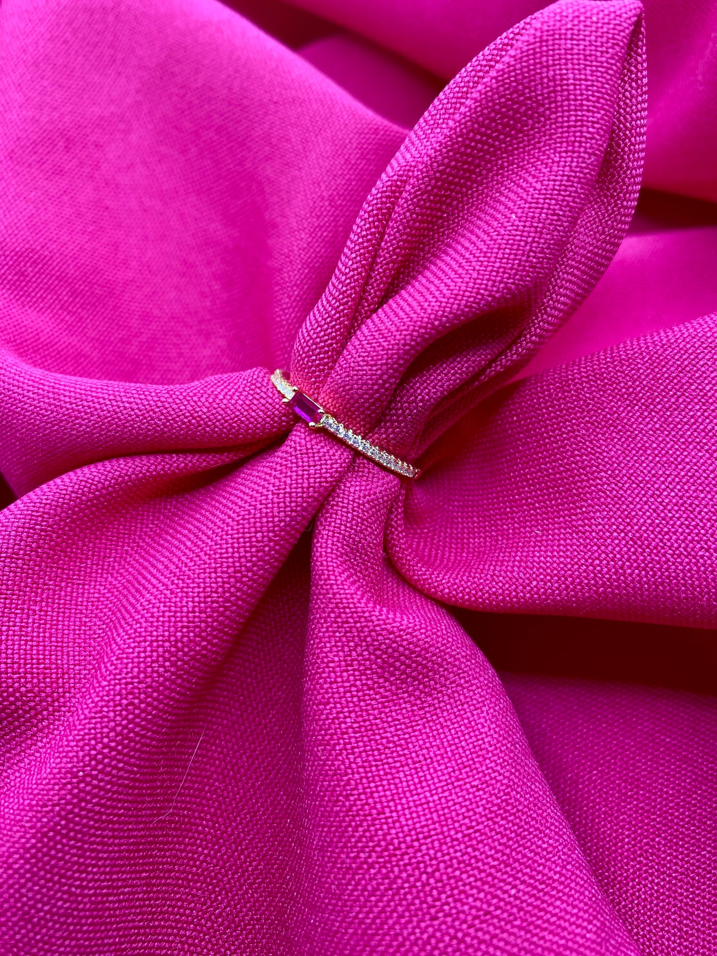 Rectangular Ruby ring