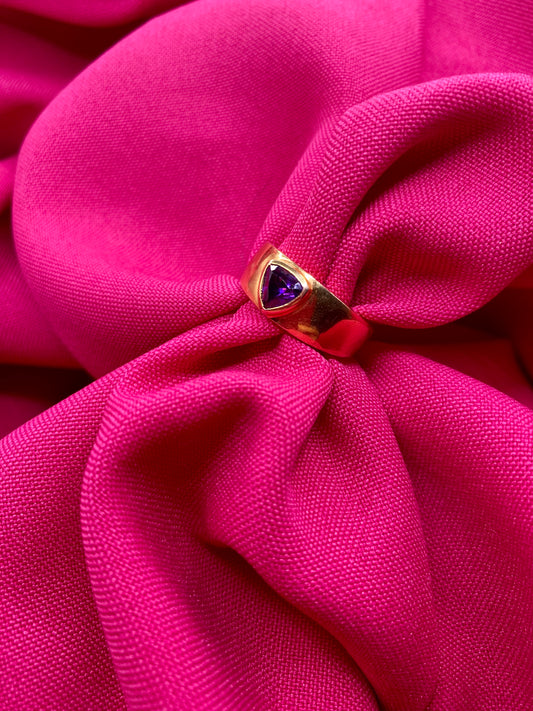 Purple band ring