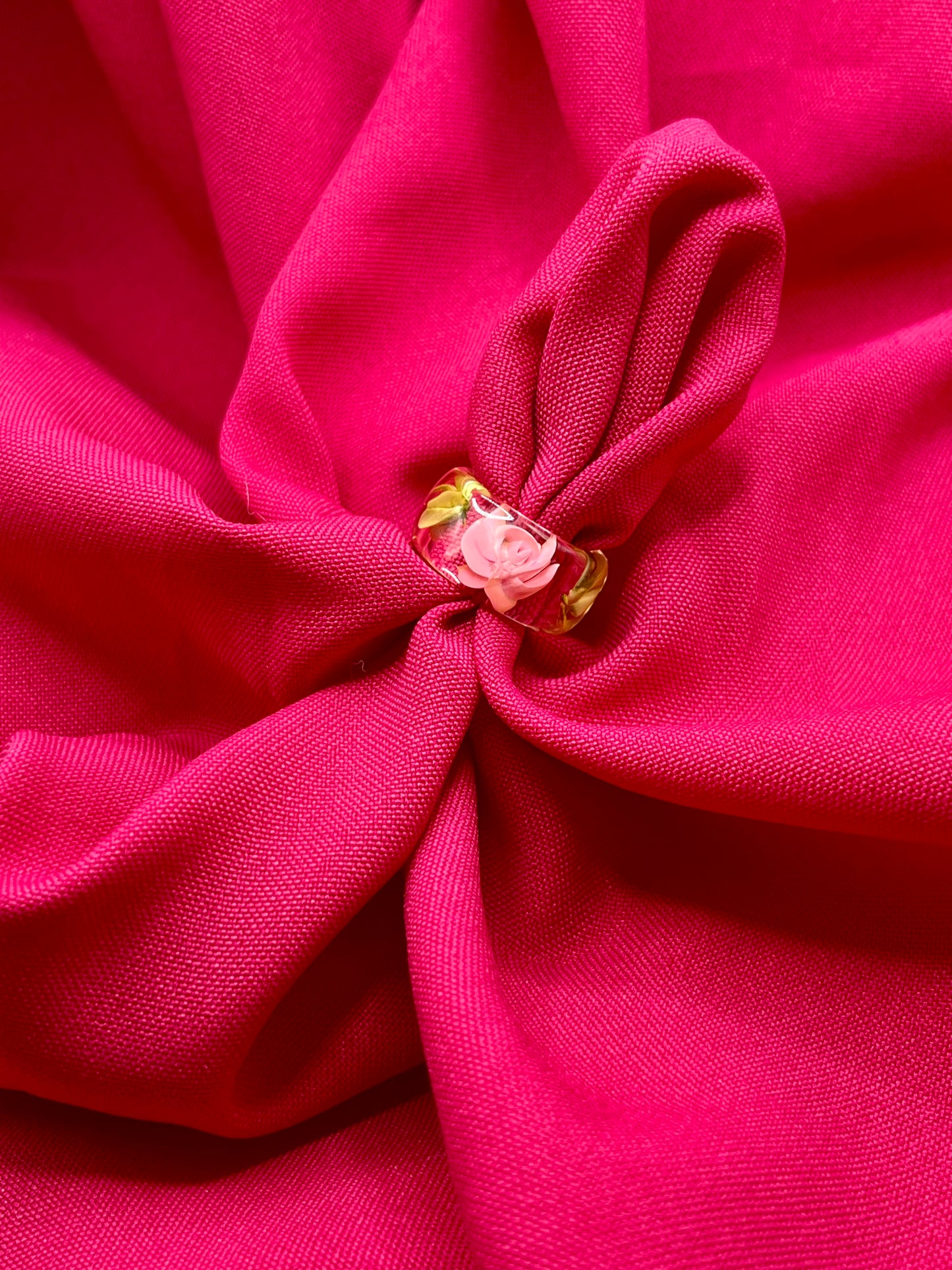 Pink rose ring