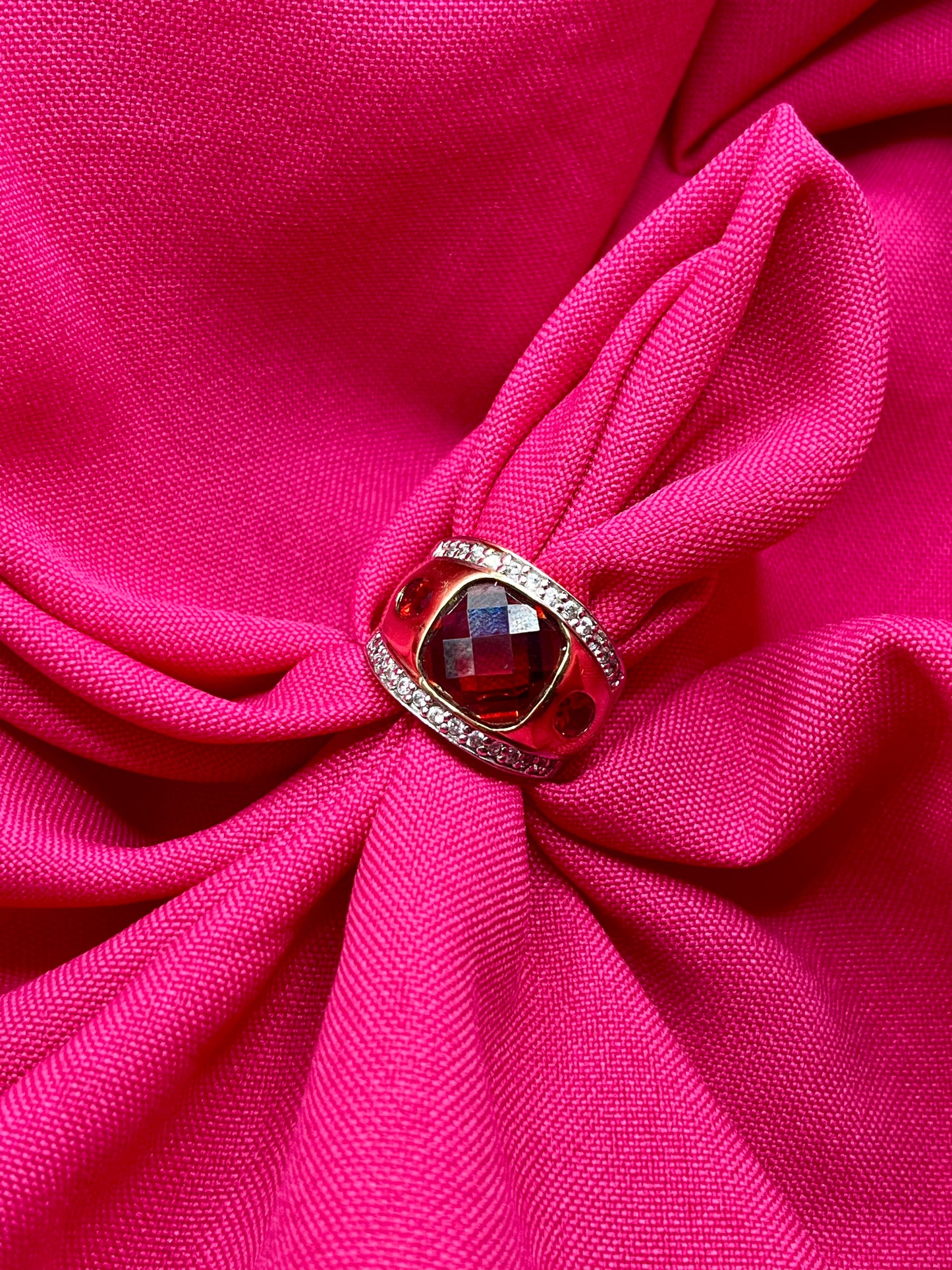Red gold plated ring