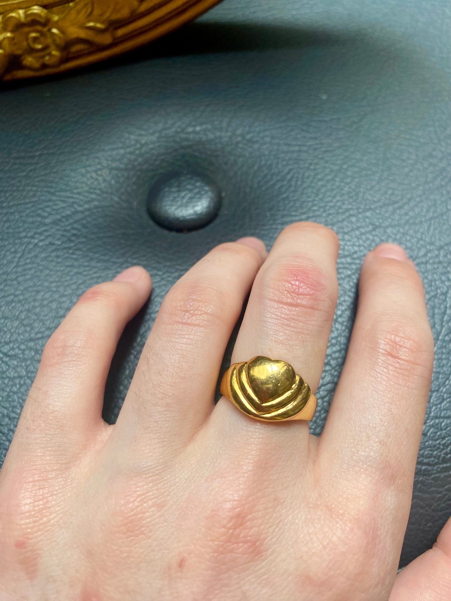 Wave of hearts ring