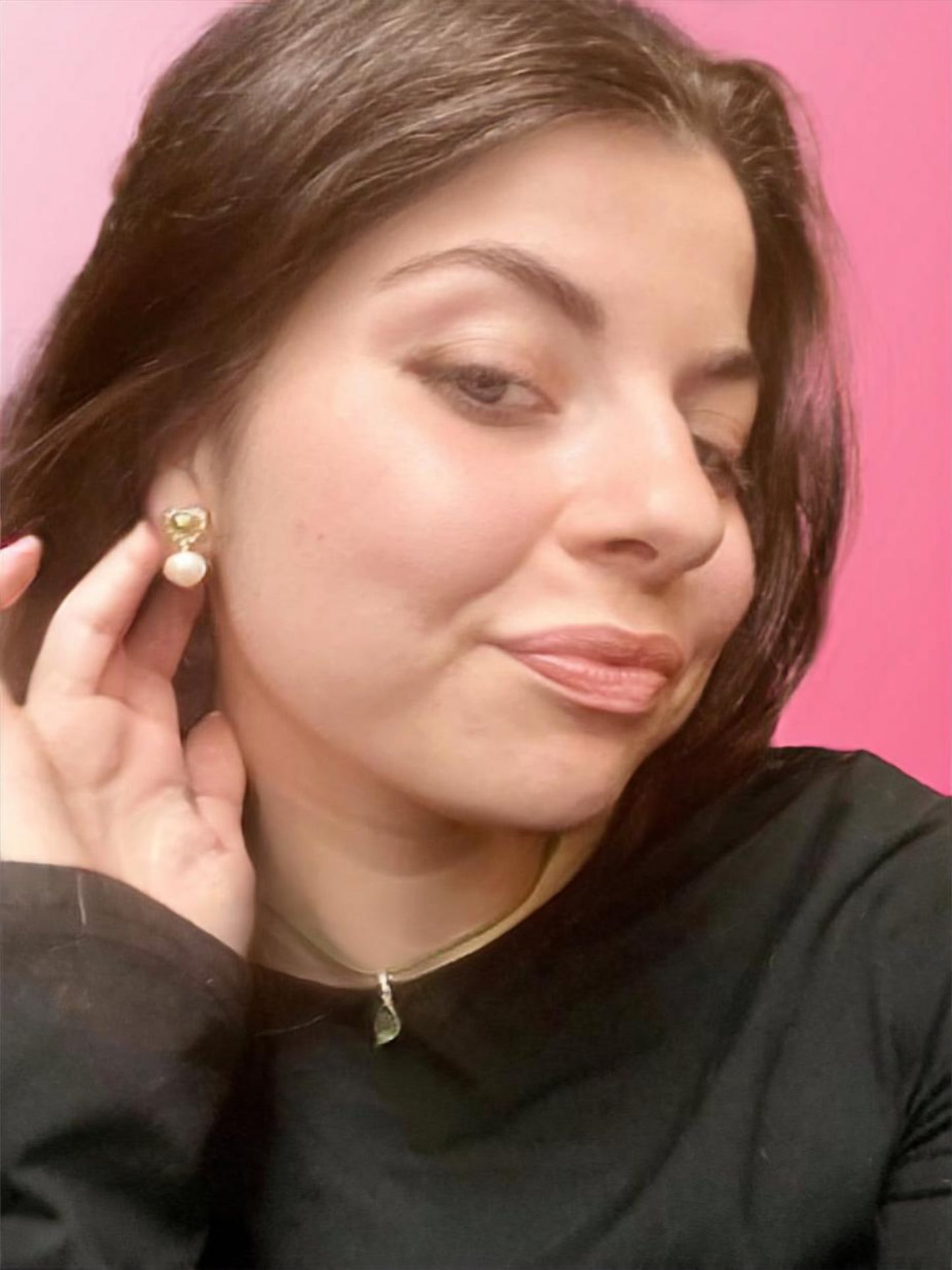 Gold hearts earrings