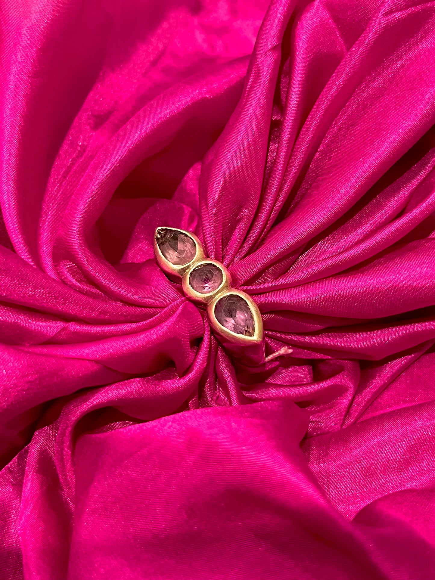 Rosy purple Amethyst ring