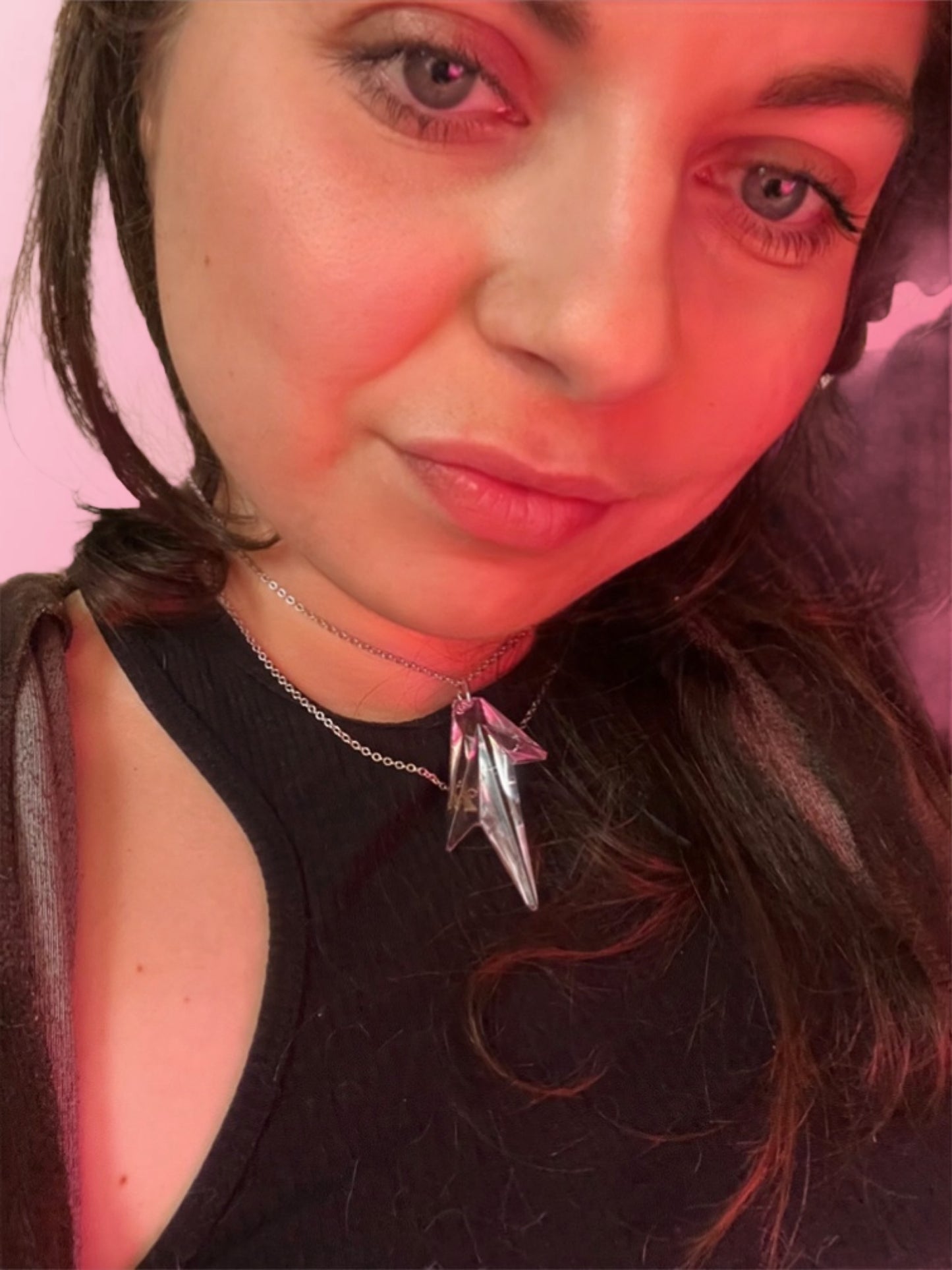 Thierry Mugler crystal necklace