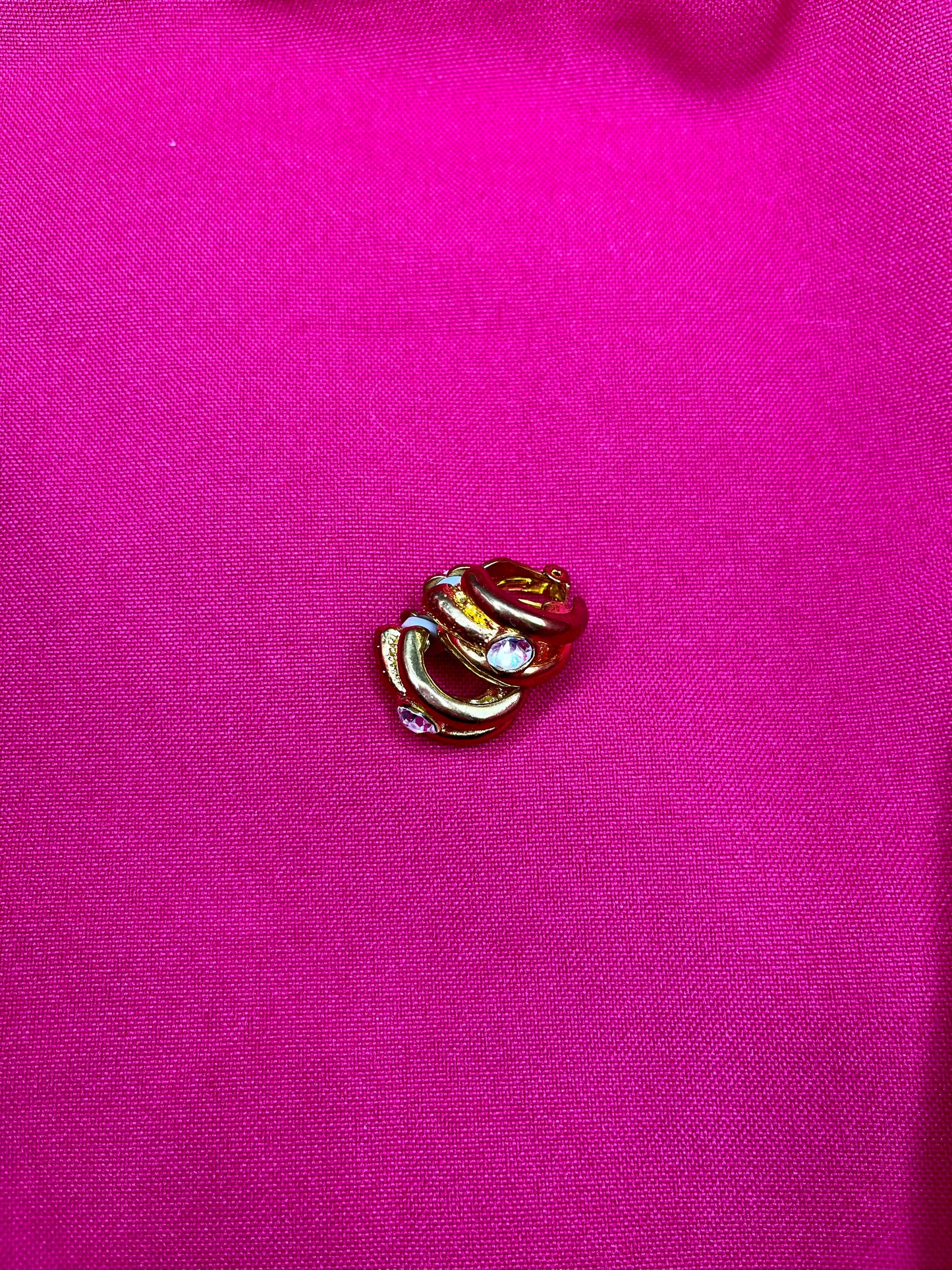 Hoop matte gold clips