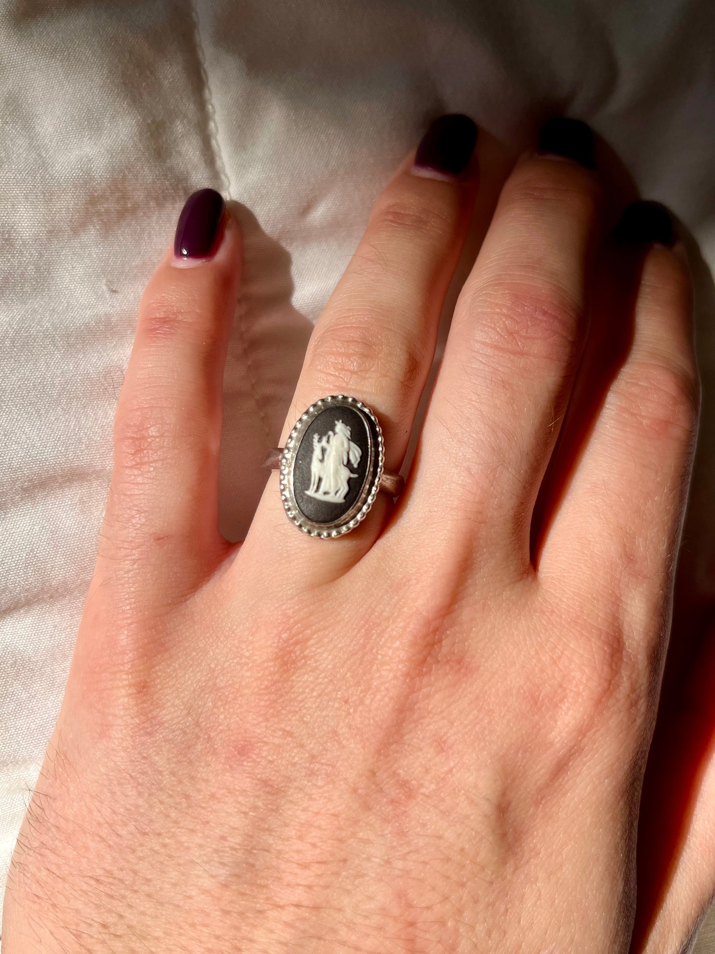 Wedgwood Artemis cameo ring