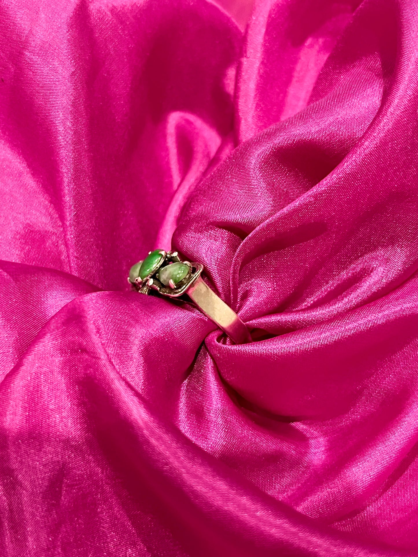 1940s Jade Silver ring