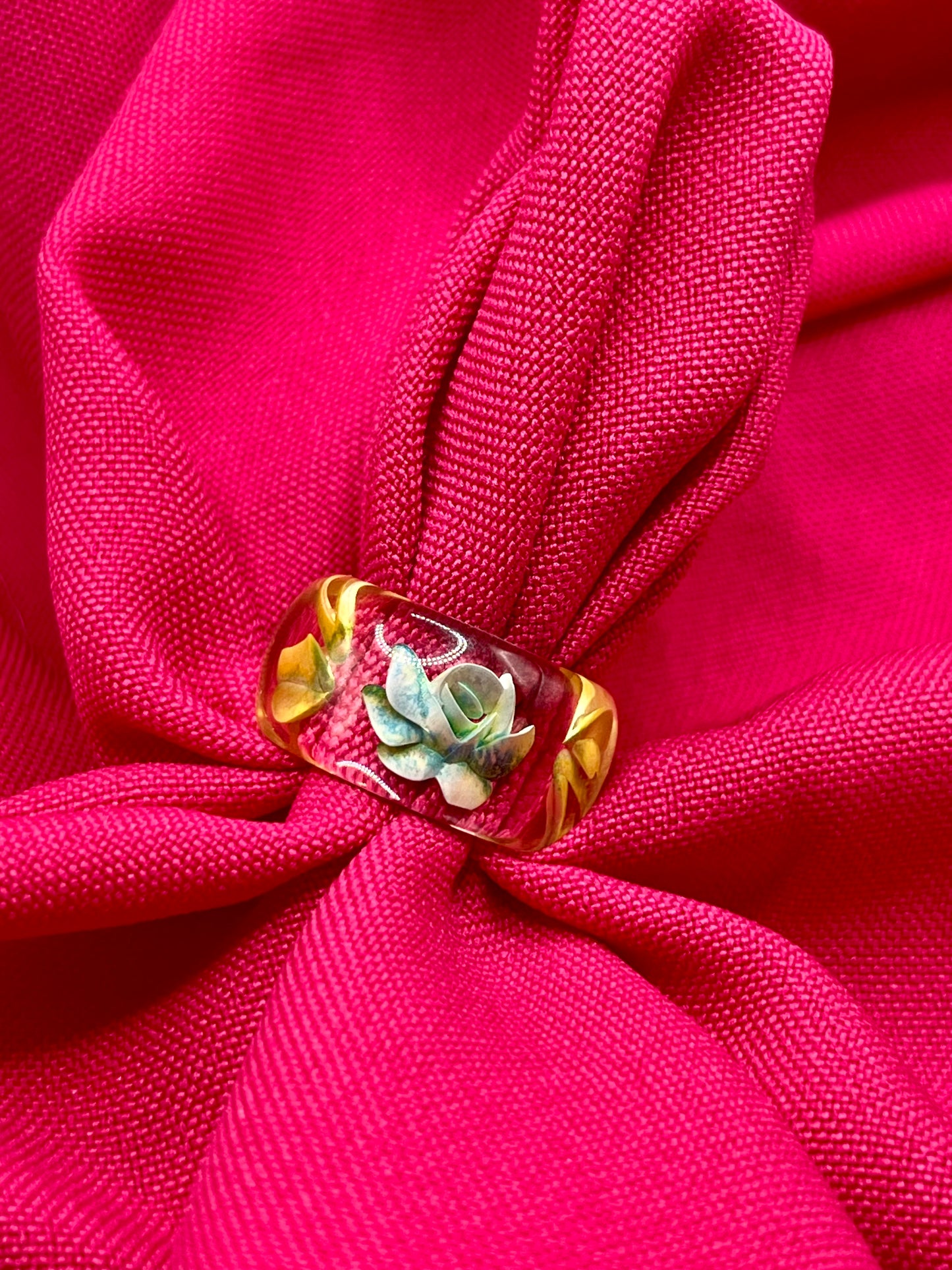 Blue rose ring