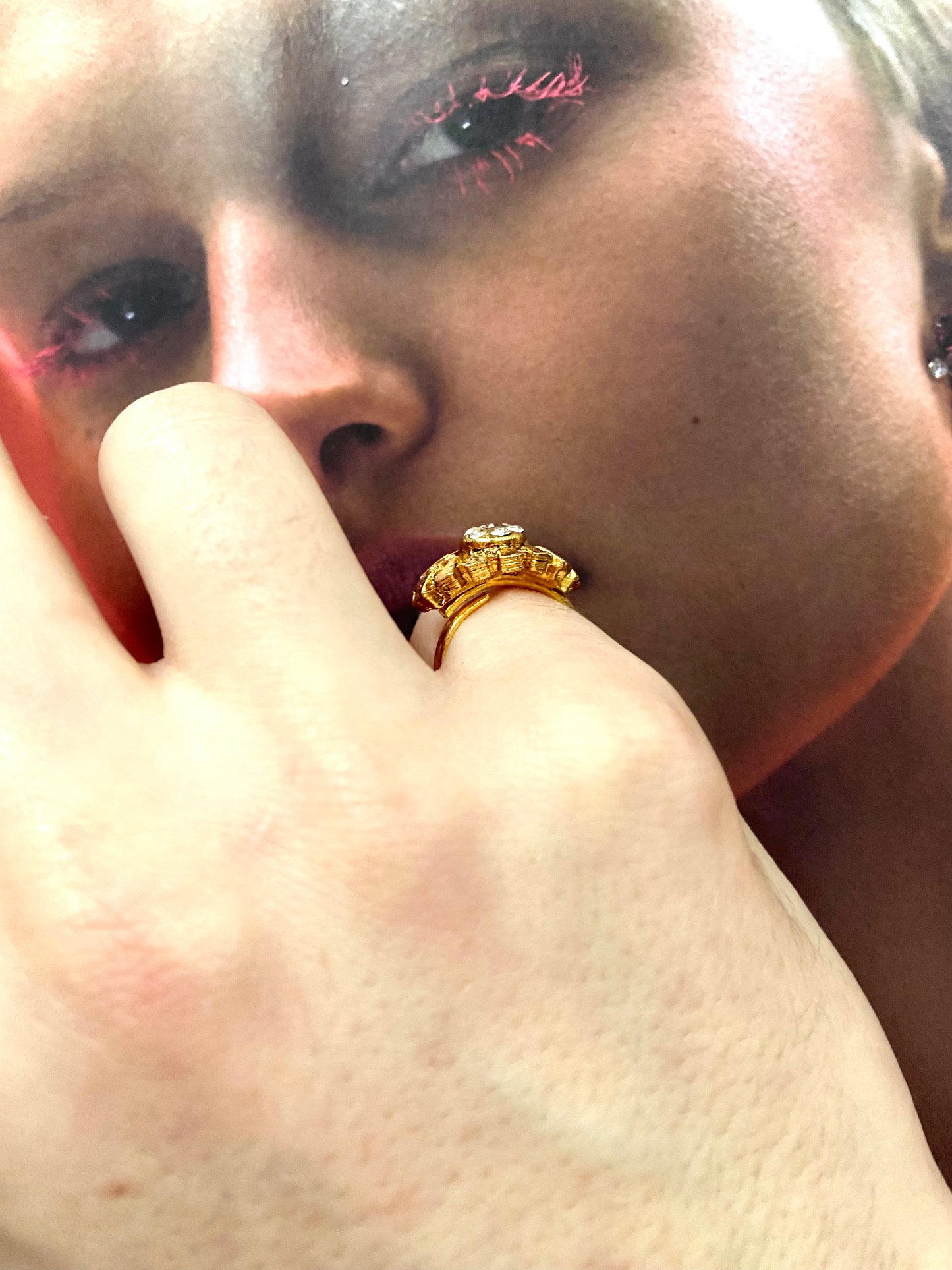 60’s little flower ring