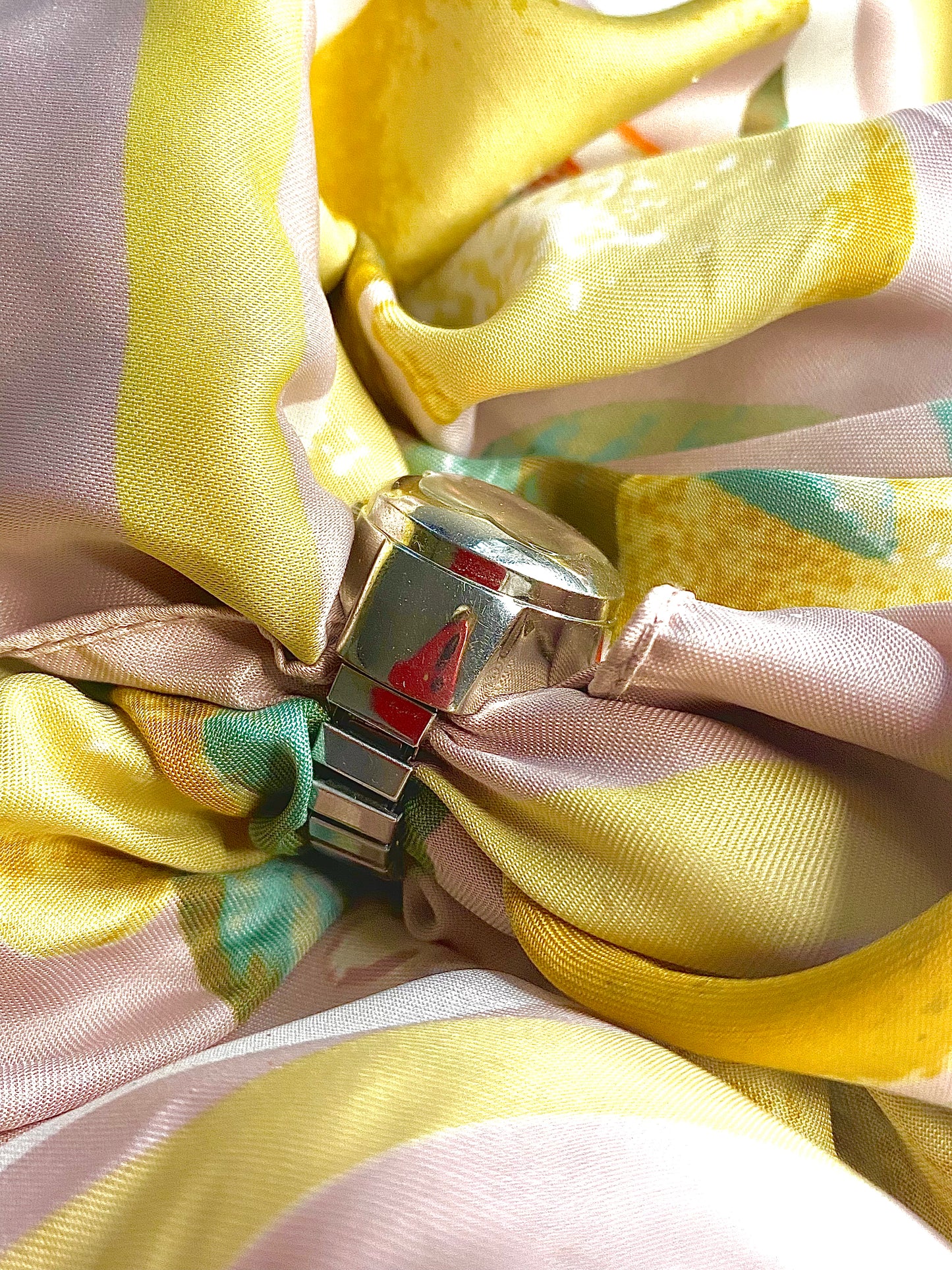 Orange watch ring