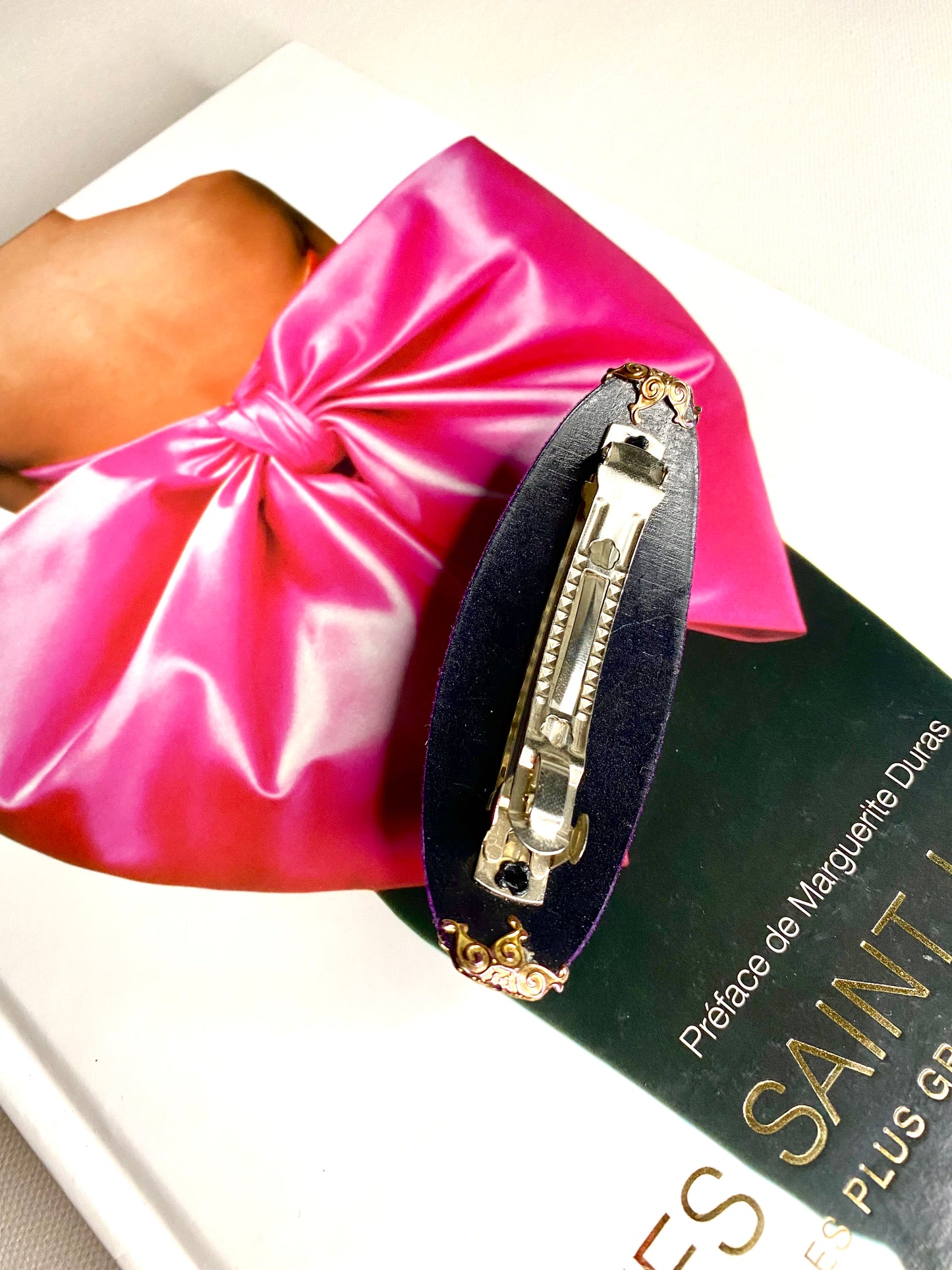 Velvet barrette