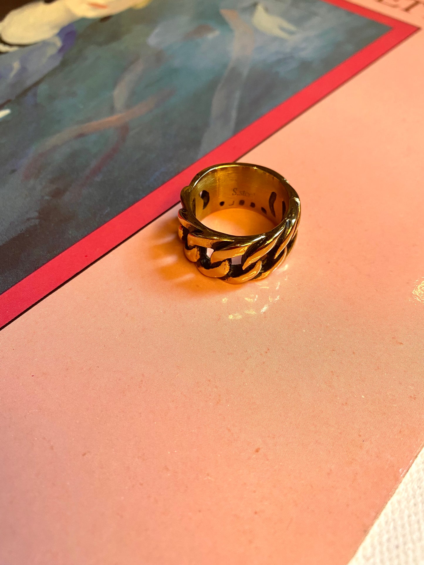 Bague chaîne