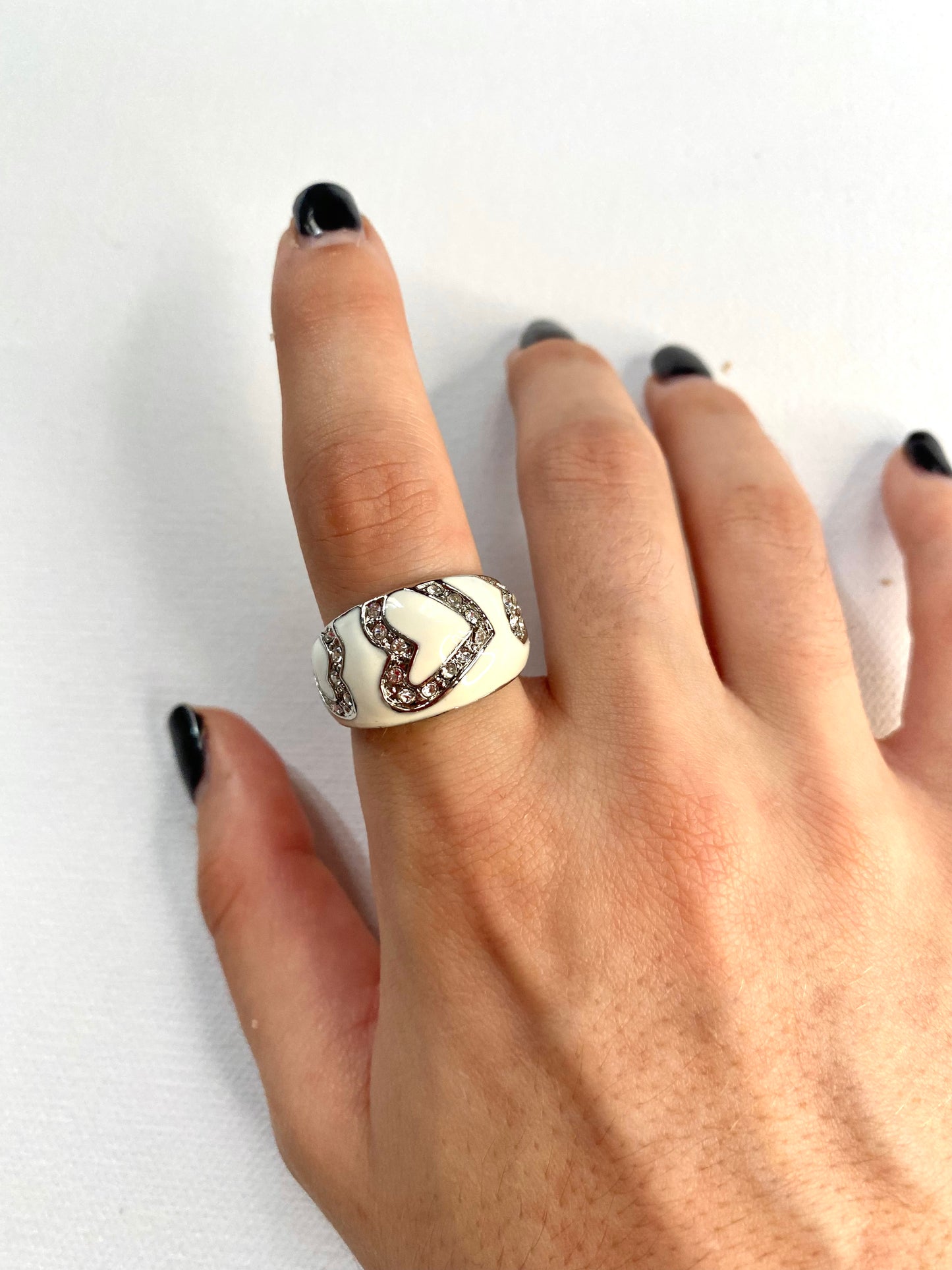White pearly ring
