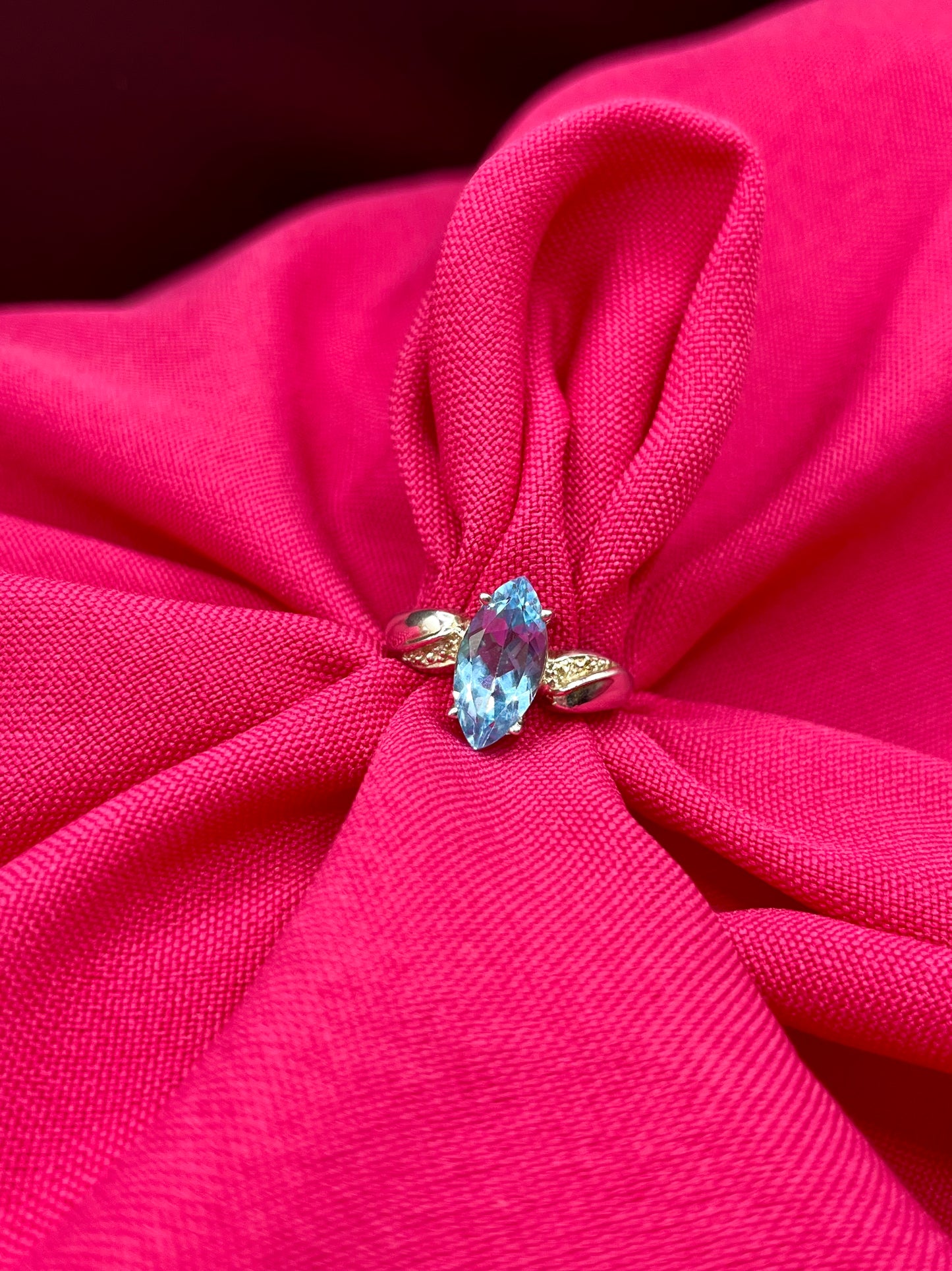 Blue Crystal ring