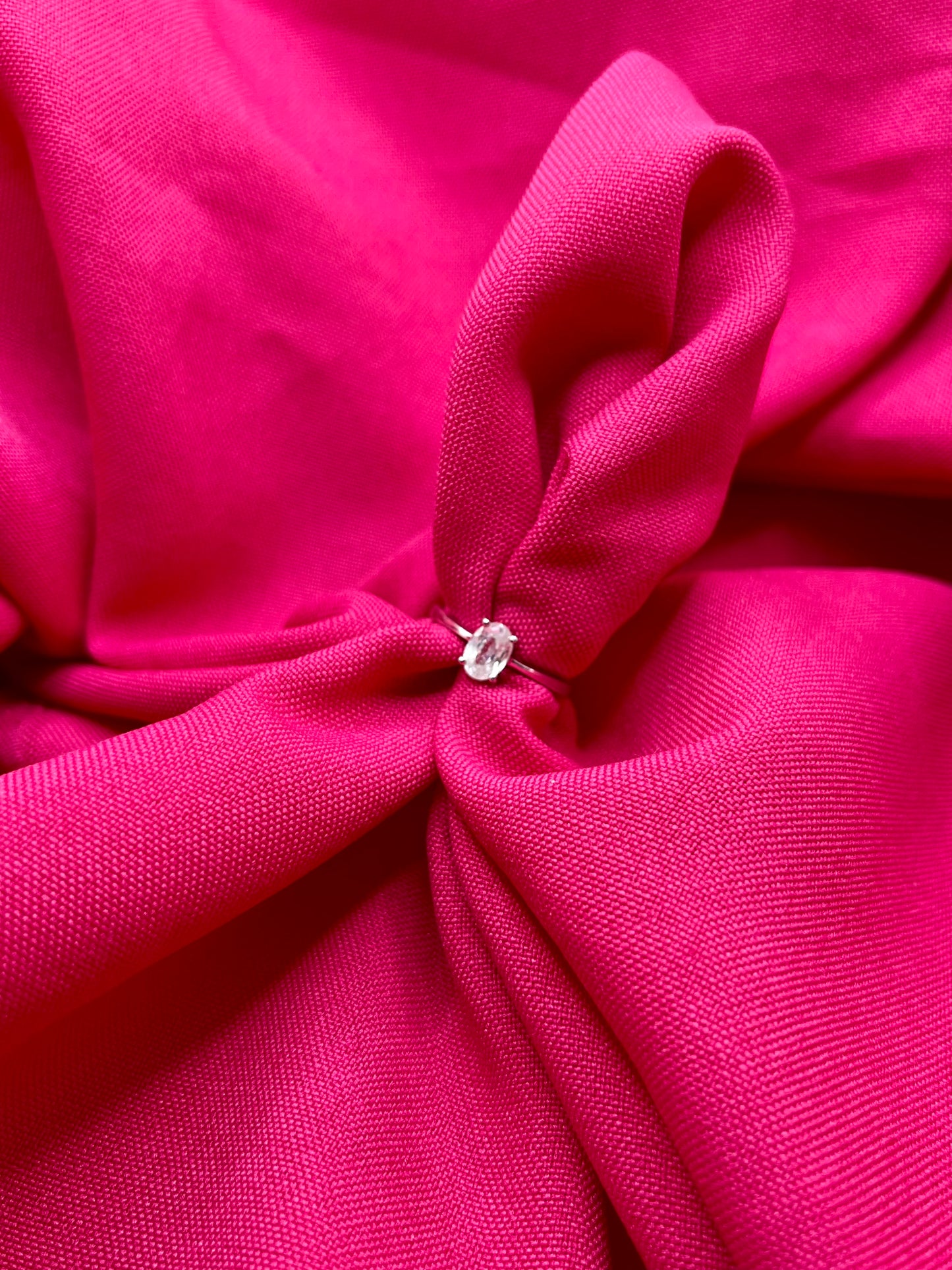 Solitaire Silver ring