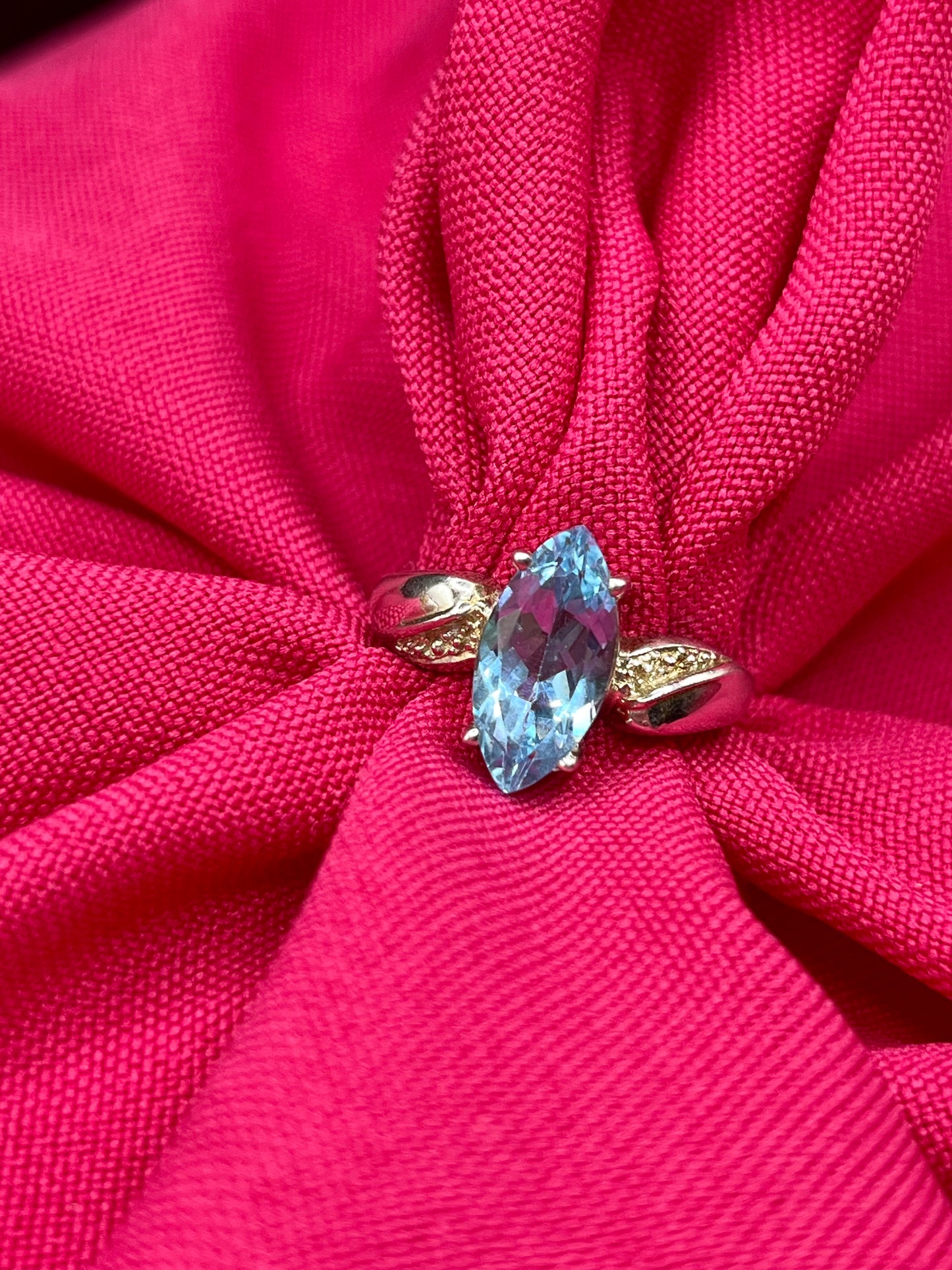 Blue Crystal ring