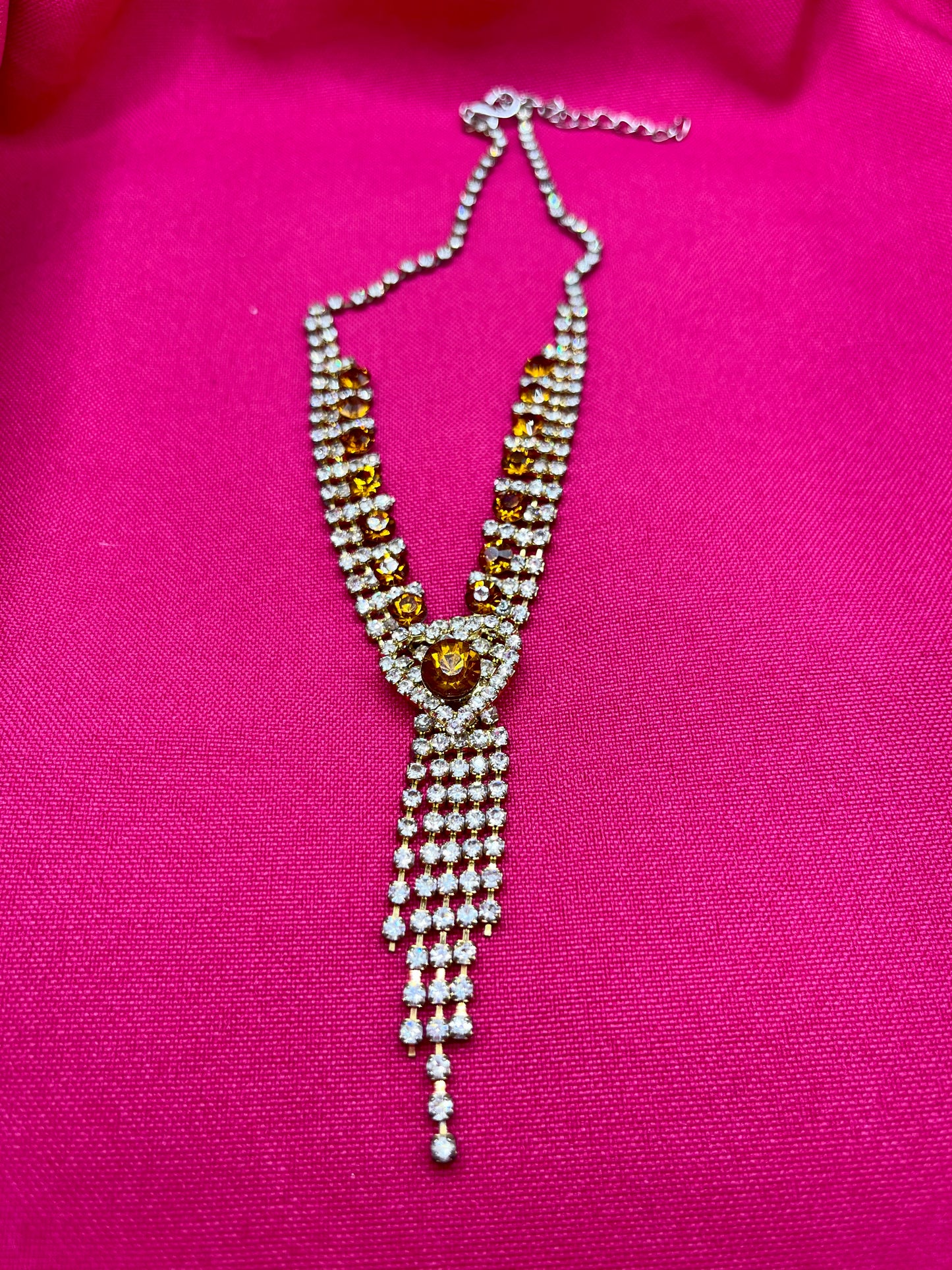 Rhinestone choker