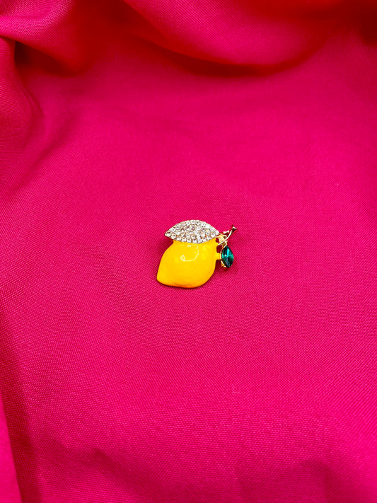 Lemon brooch