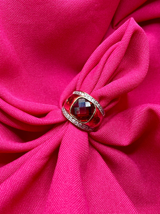 Red gold plated ring