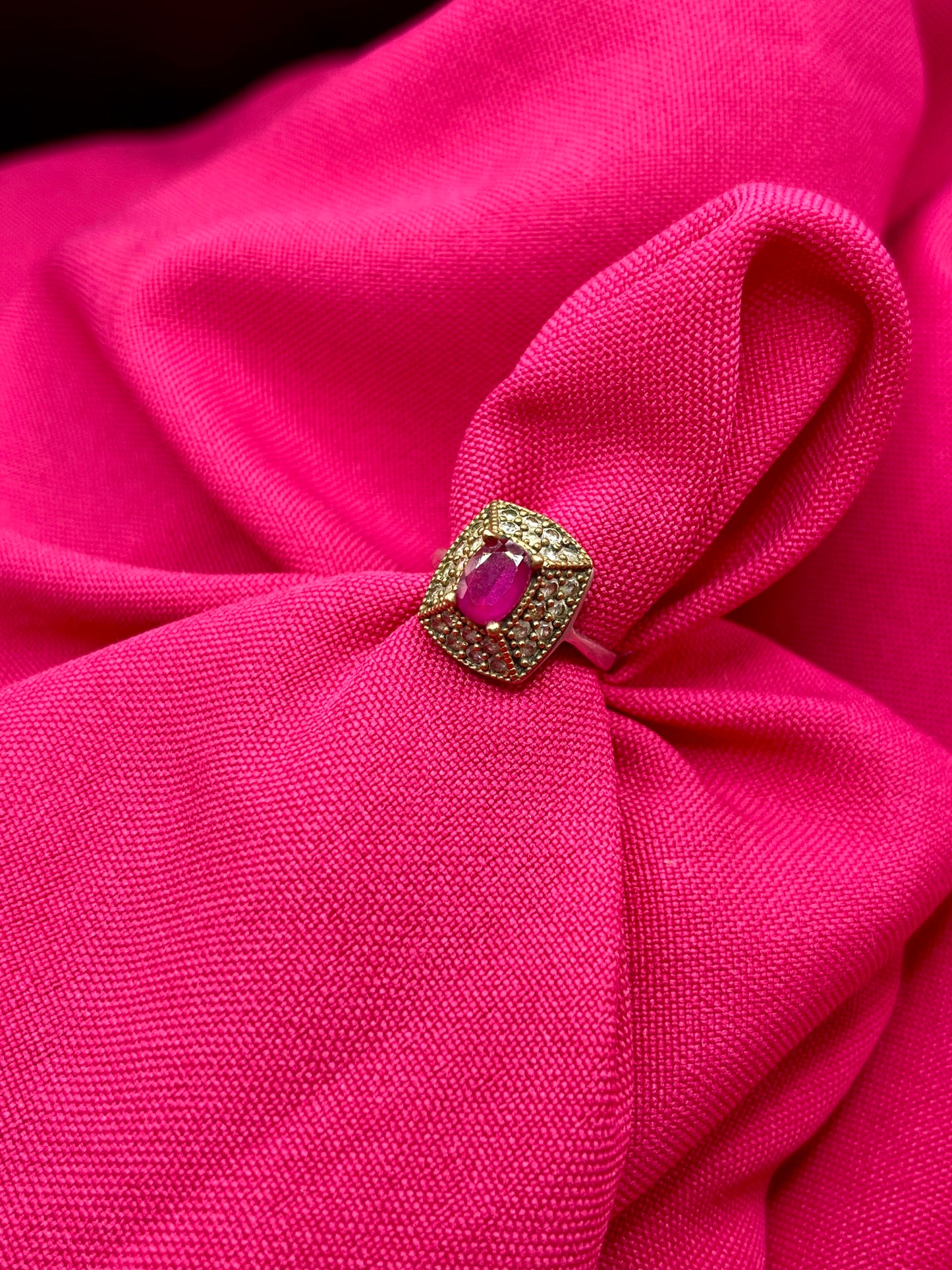 1960s pink tourmaline ring