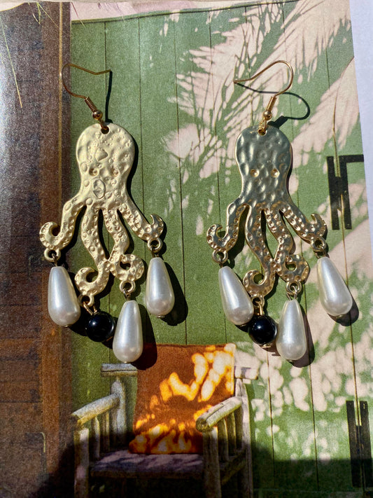 Octopus earrings