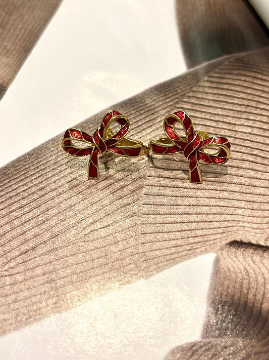 Holiday bow clips