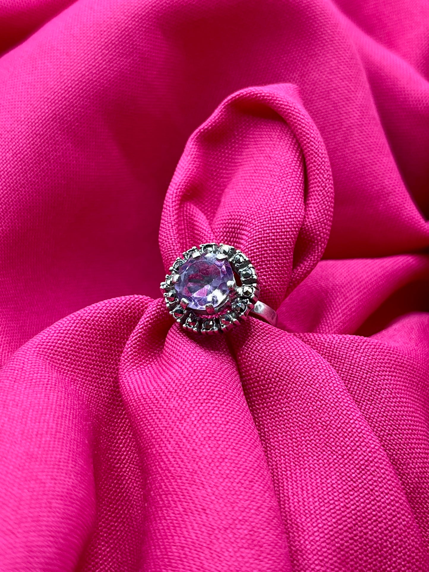 Amethyst Silver ring