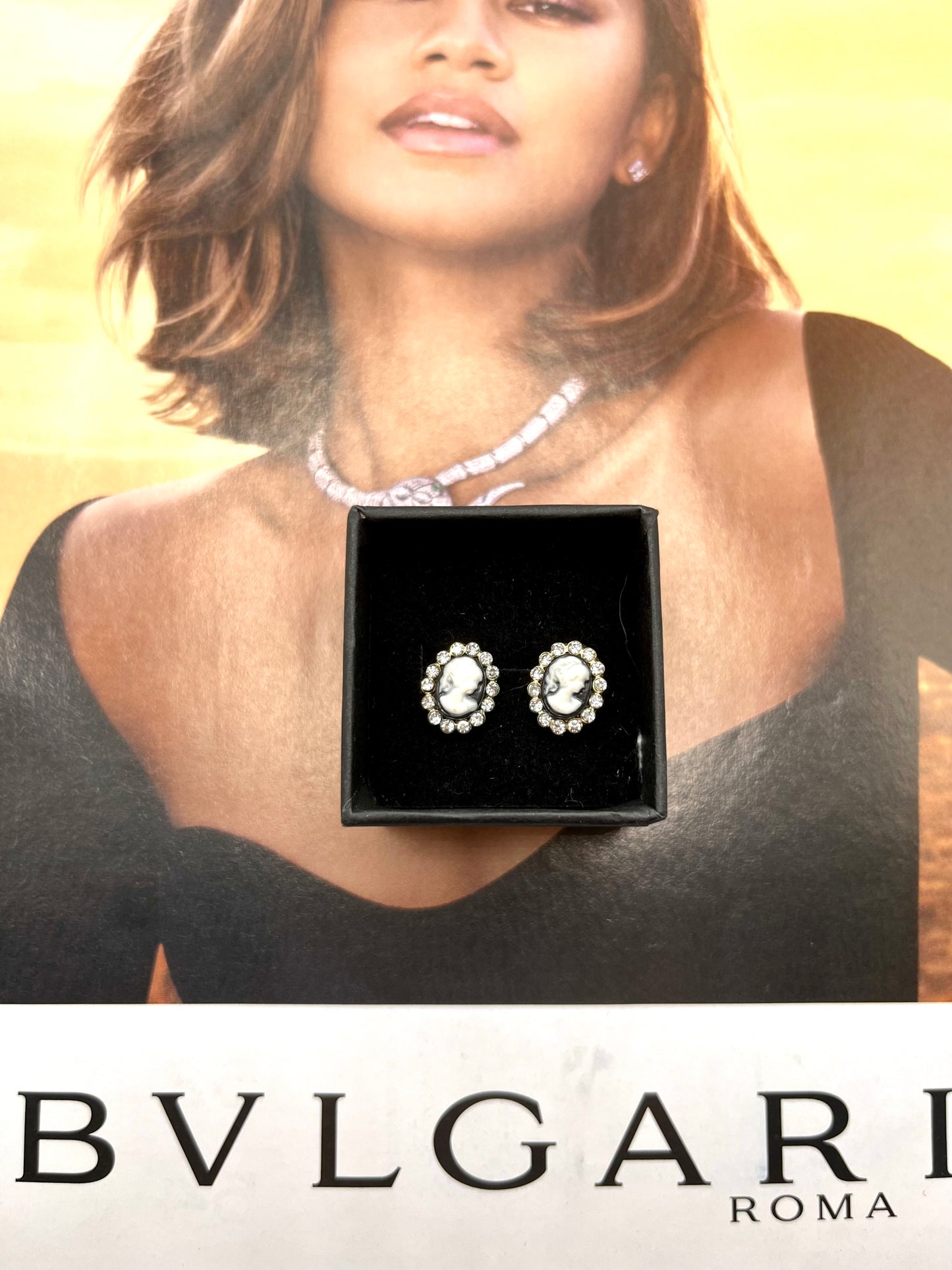 Cameo earrings