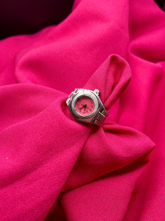 Pink Watch ring