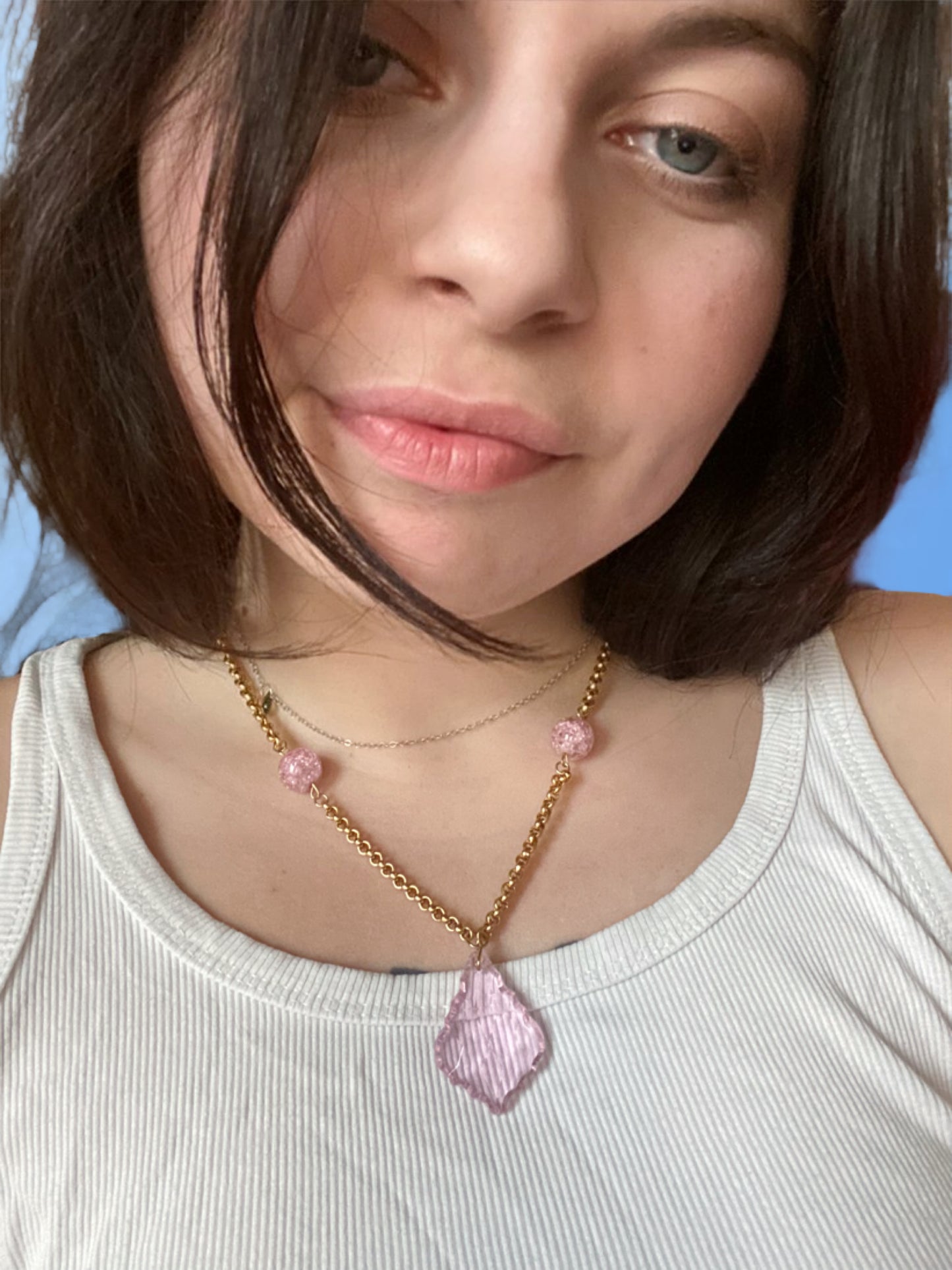 Cuttie pink necklace