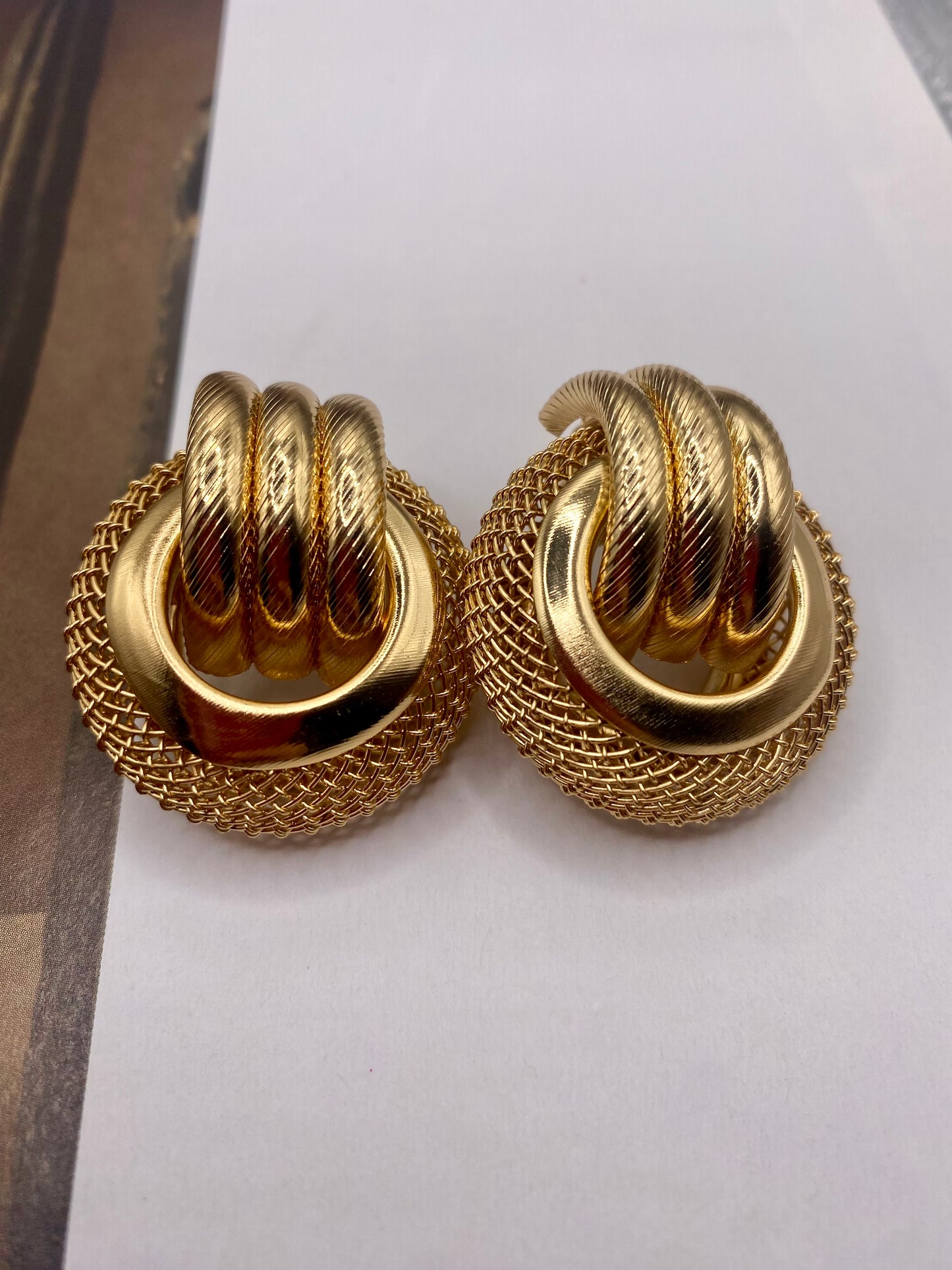 80’s gold earrings