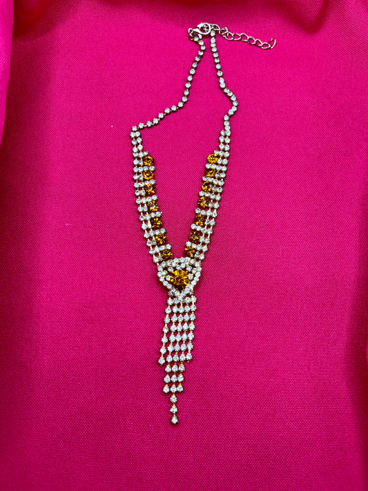 Rhinestone choker