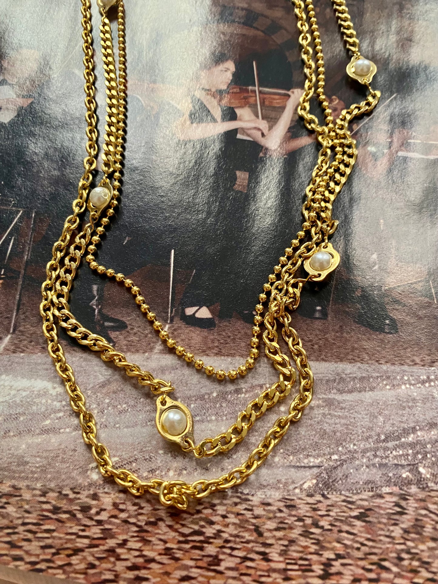 Gold plated necklace