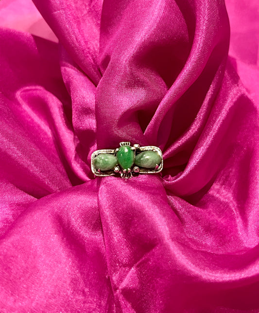 1940s Jade Silver ring