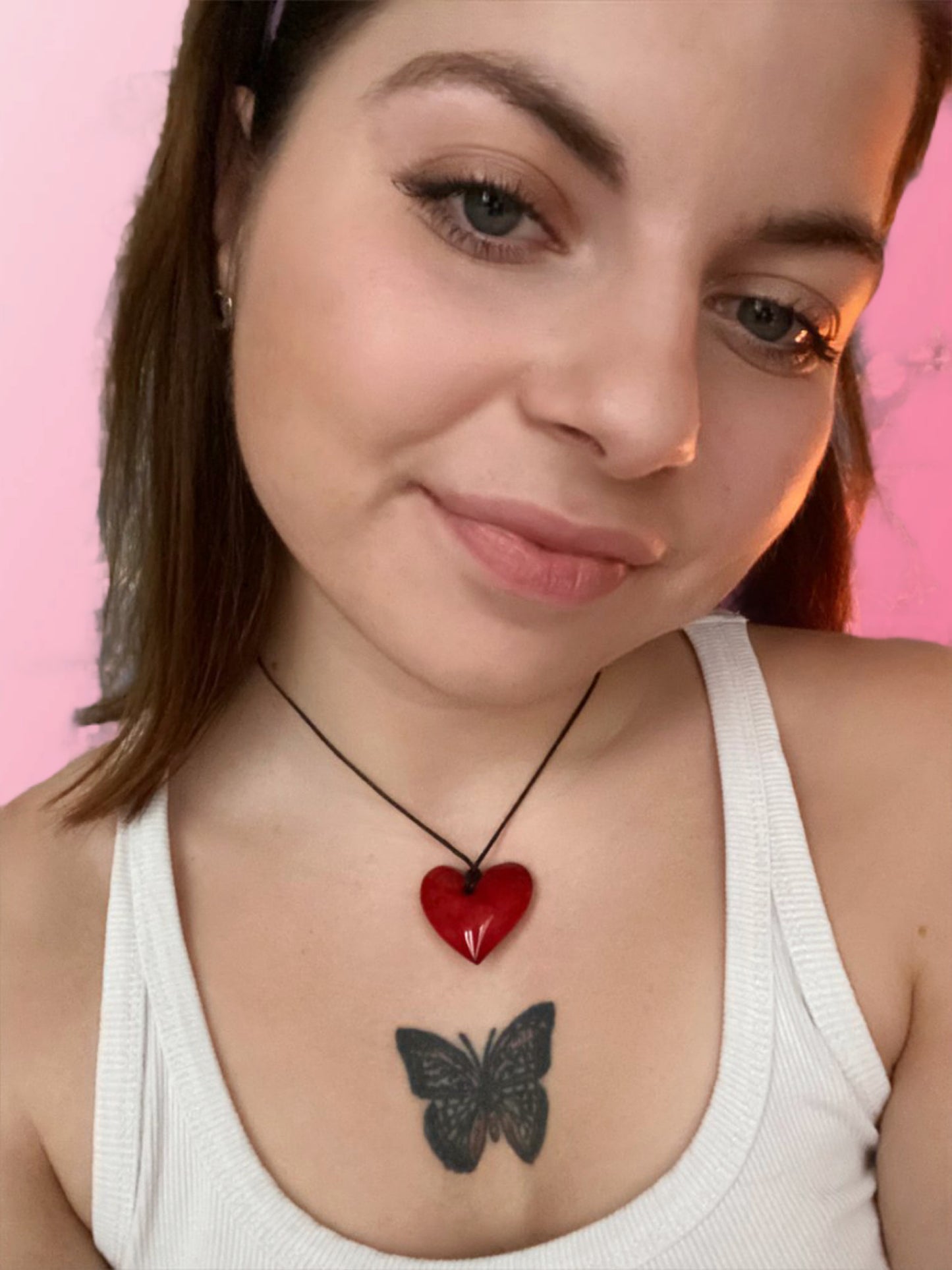 Red heart necklace