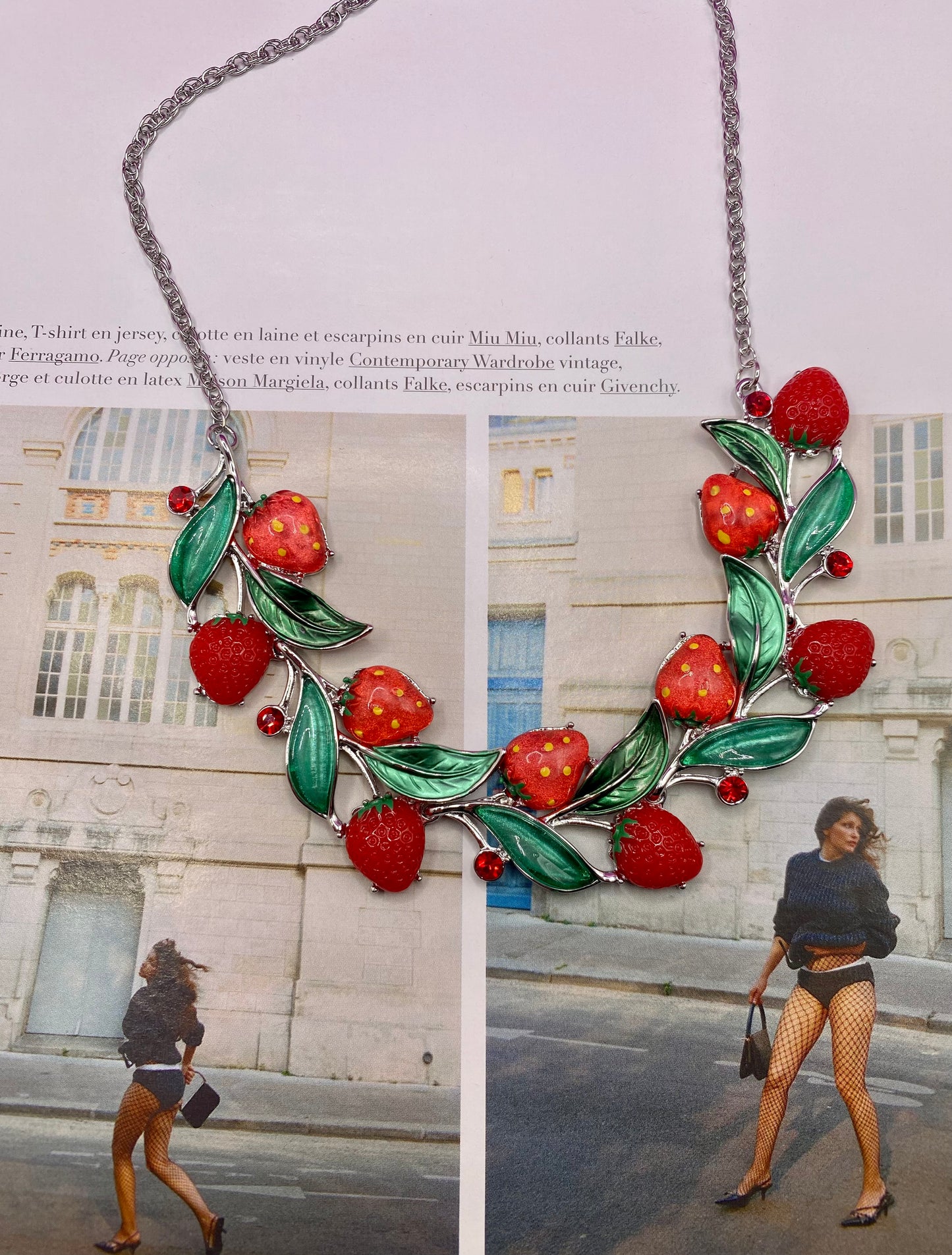 Strawberry necklace