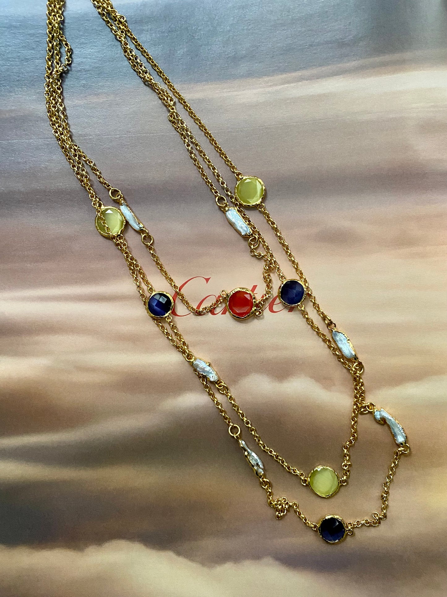 Multi stones necklace