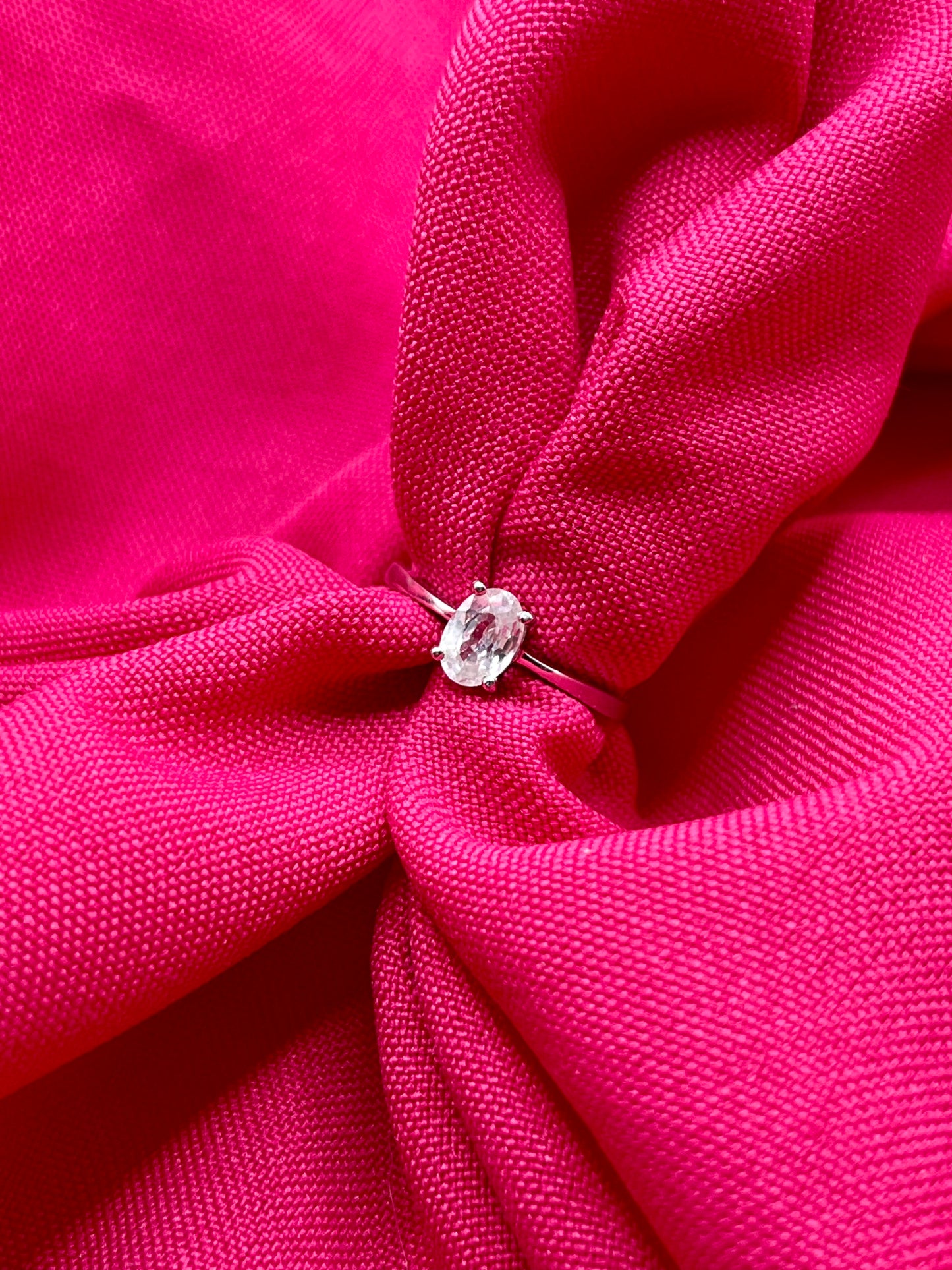 Solitaire Silver ring