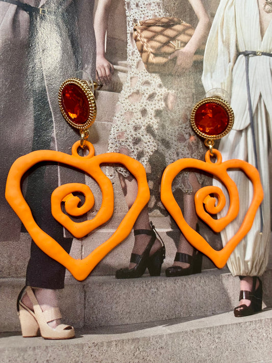 Heart earrings