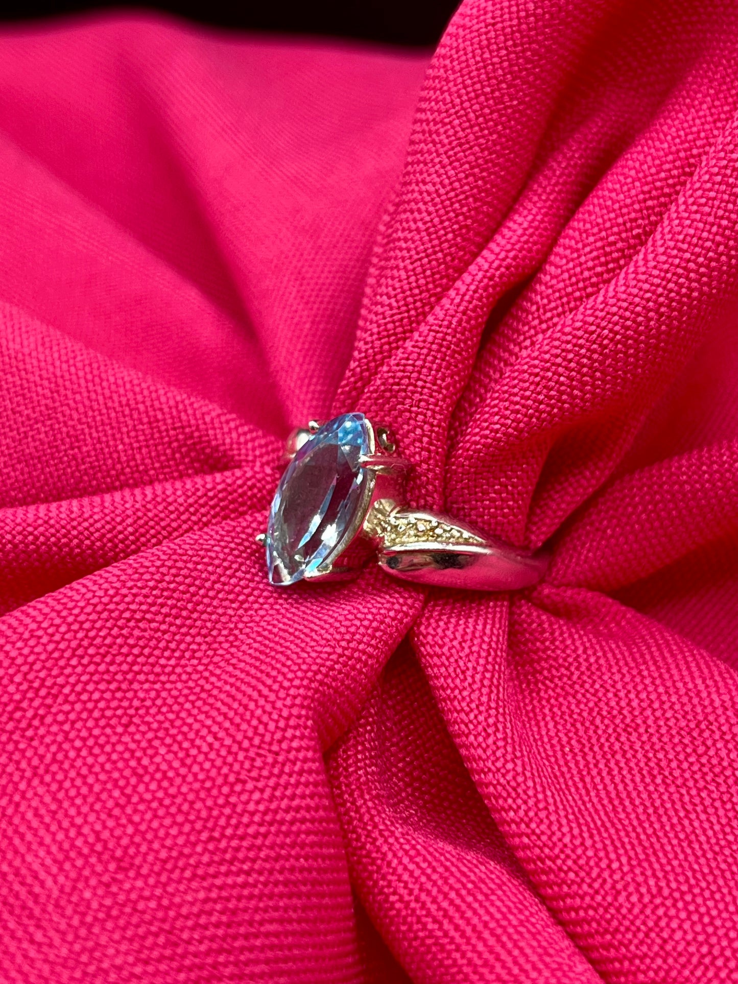 Blue Crystal ring