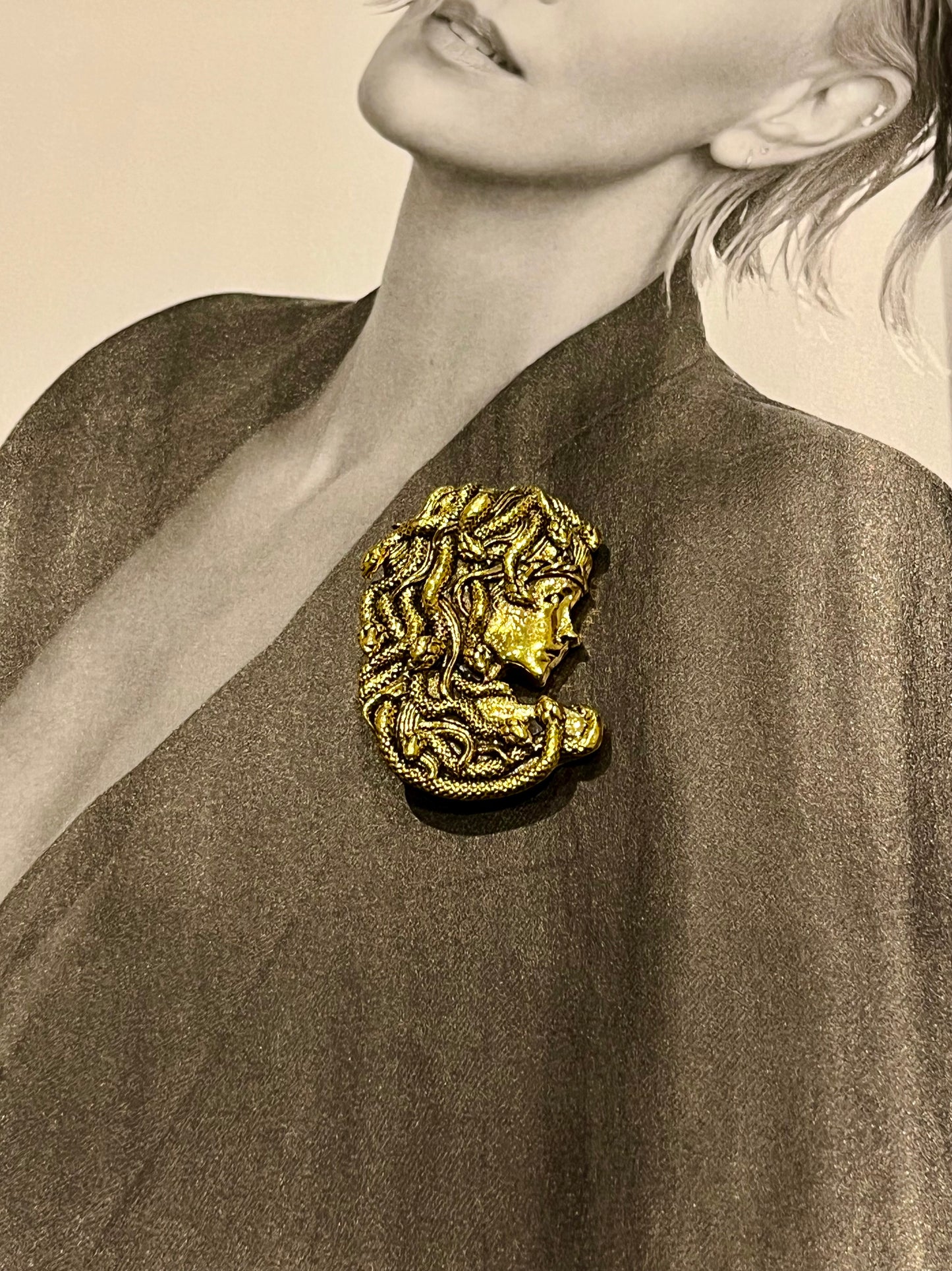 Medusa brooch