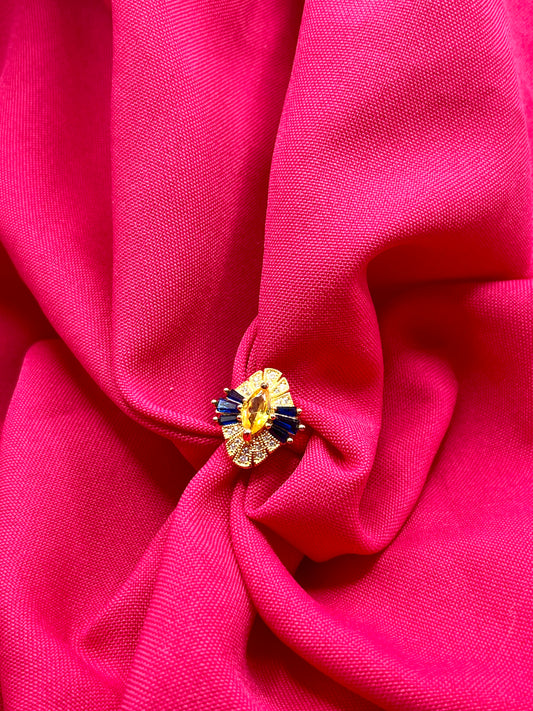 Art déco vibe ring