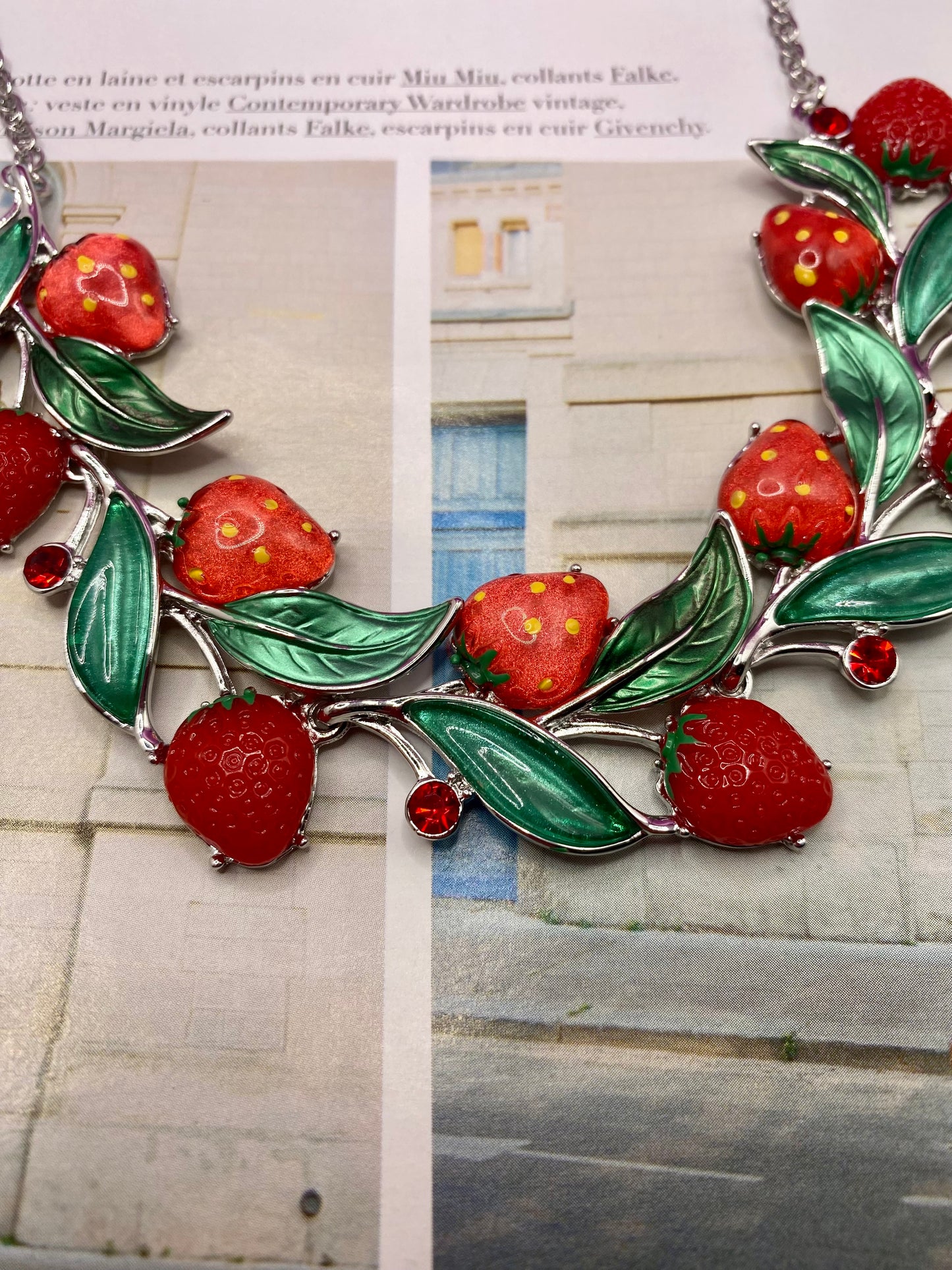 Strawberry necklace