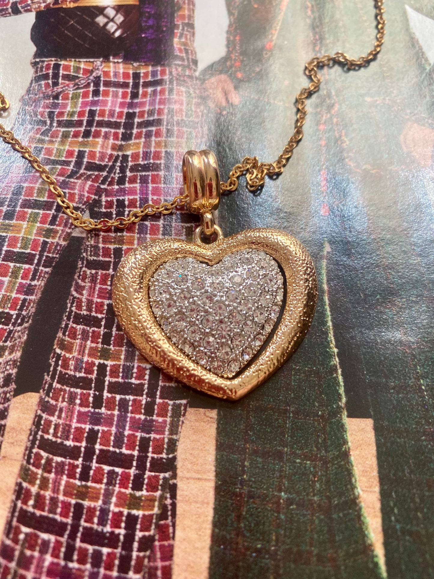 Collier coeur 80’s