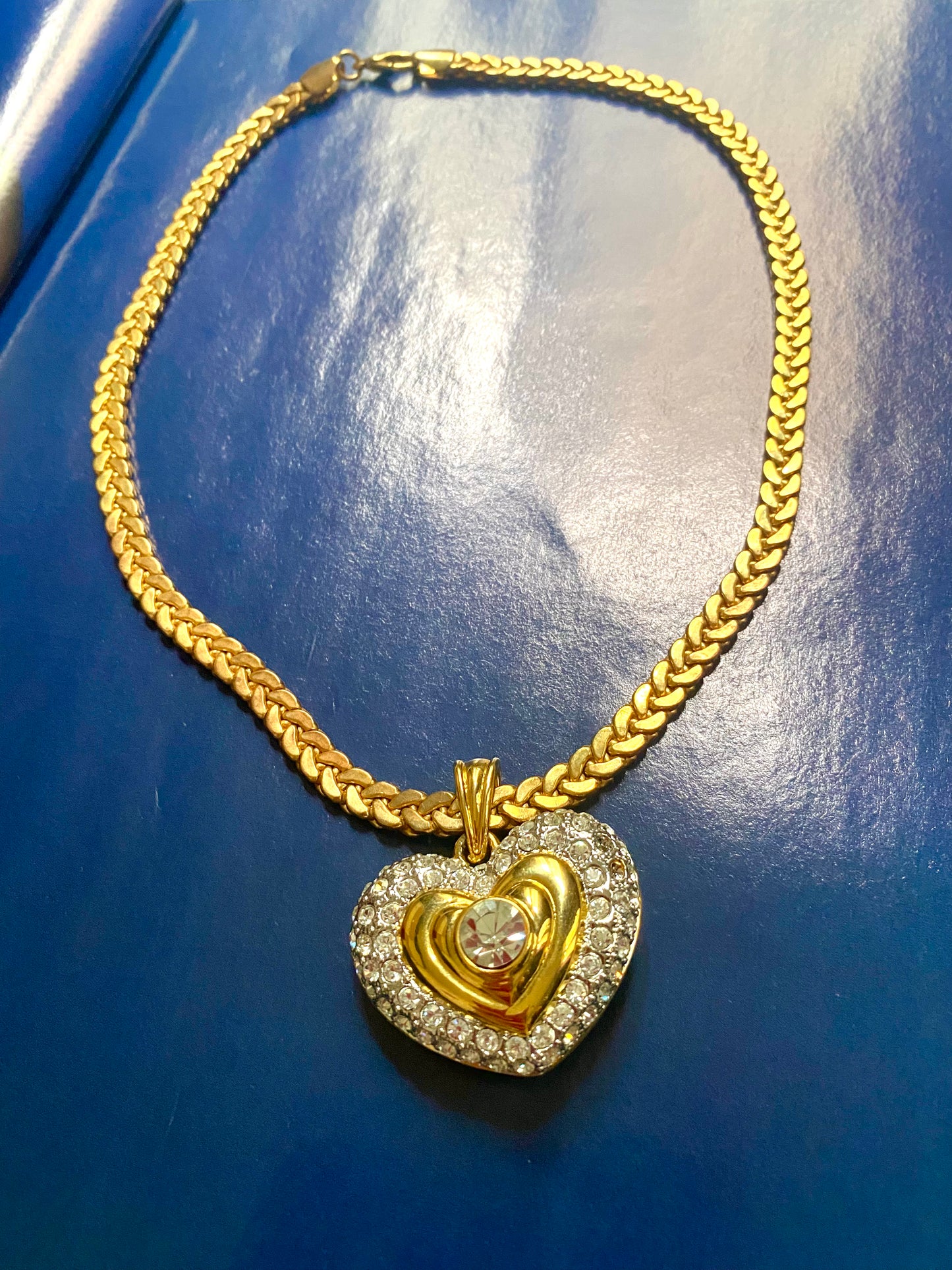 Collier coeur années 80