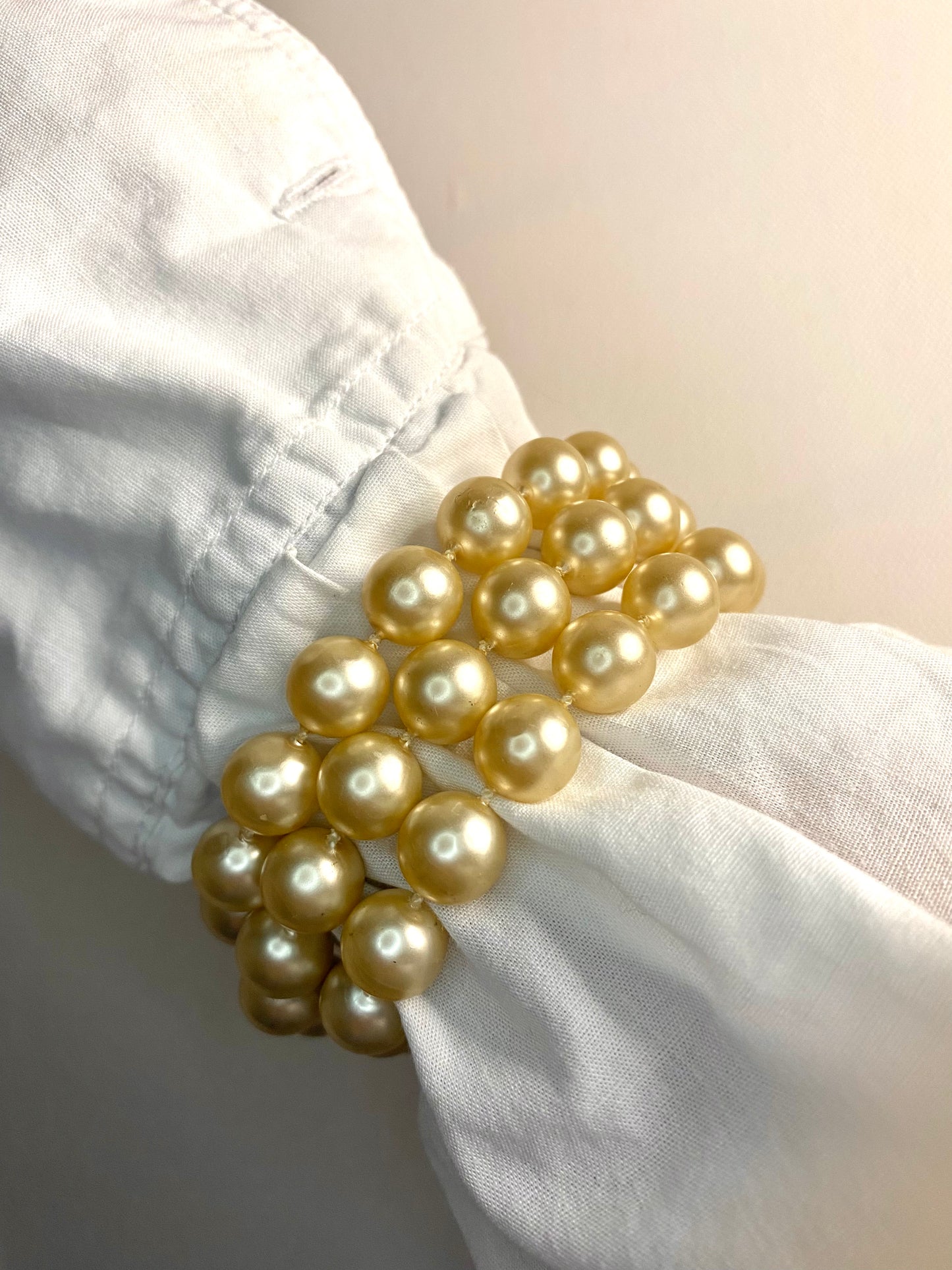 Trilogy pearls bracelet