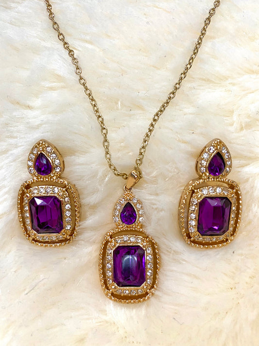 Purple stones set