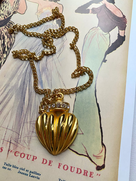 Collier coeur des années 80