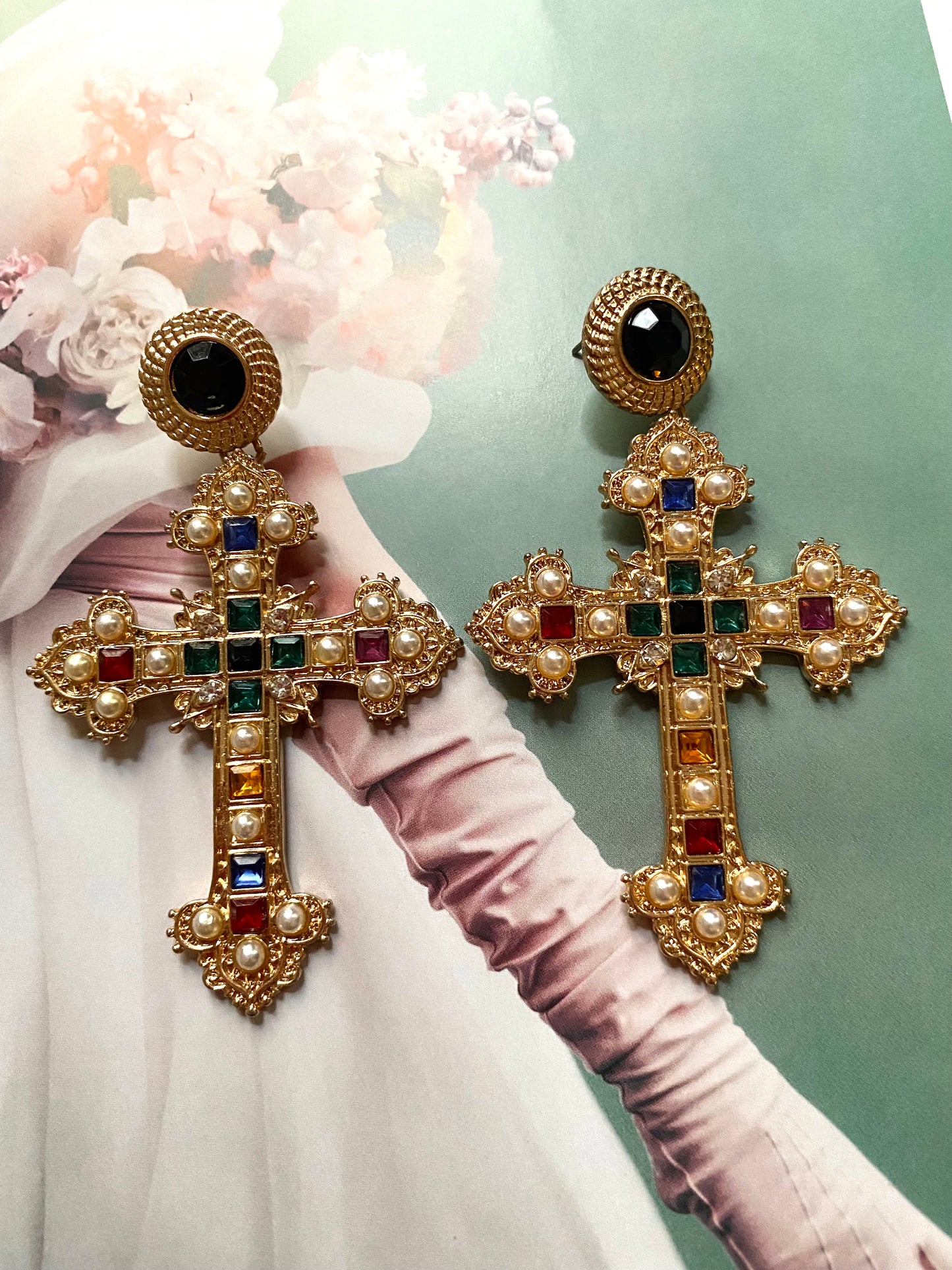 Boucles d’oreilles croix