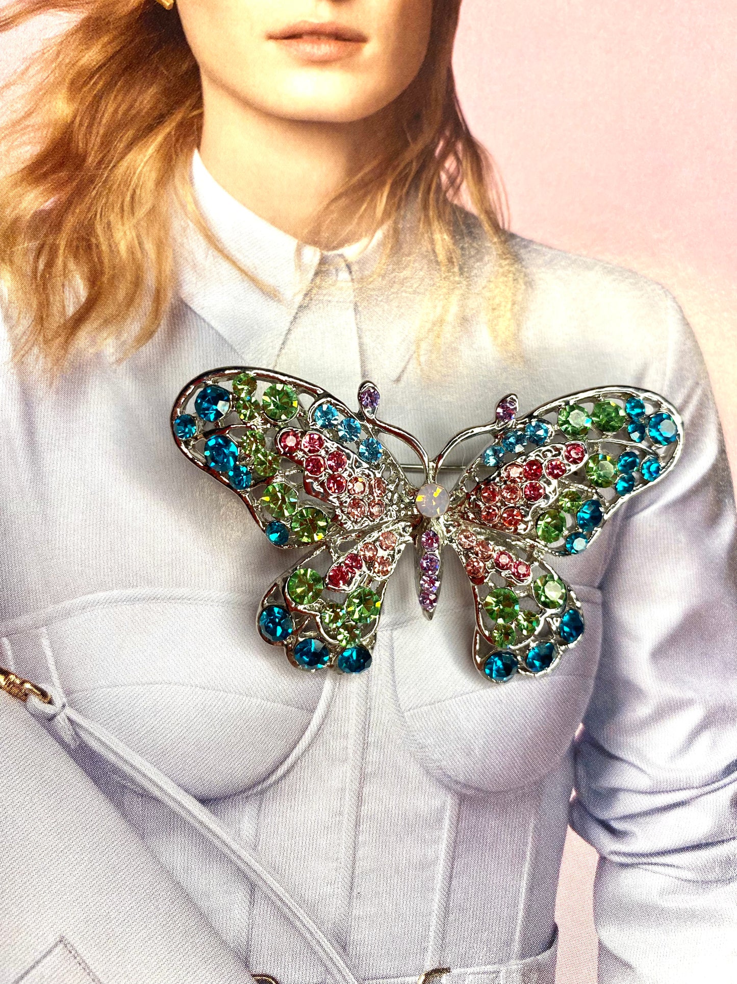 Fantasy butterfly brooch and pendant